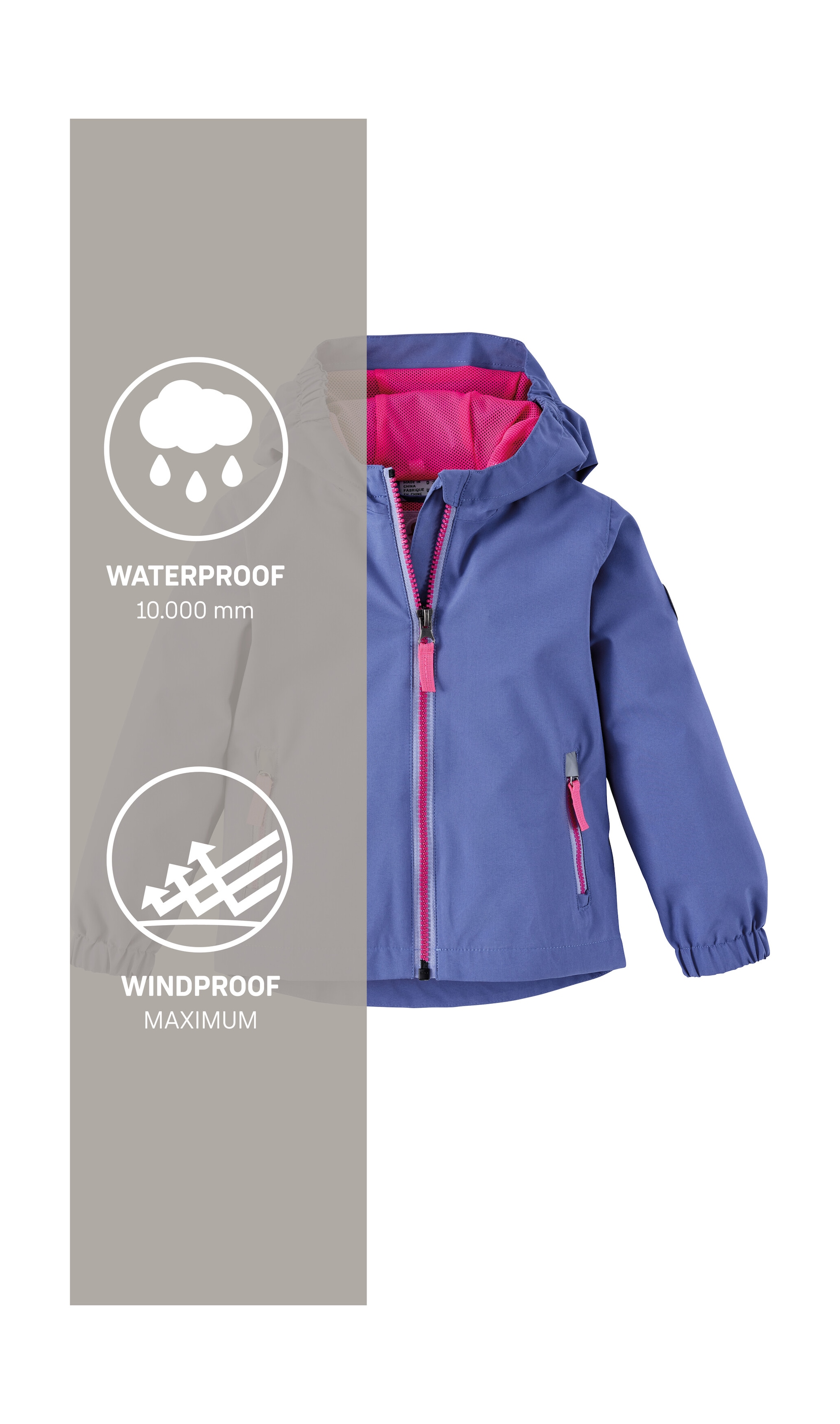 first instinct by killtec Veste fonctionnelle »FIOS 10 MNS JCKT« Wasser- und winddicht, Ärmel mit Grow-Up Funktion, Kinnschutz