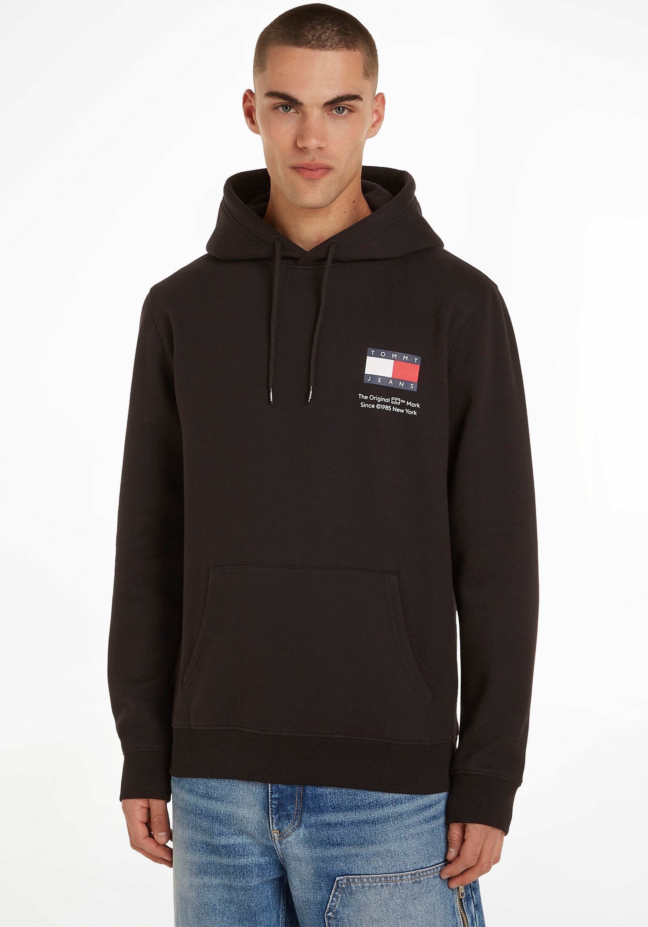 Tommy Jeans Plus Kapuzensweatshirt »TJM REG ESSENTIAL FLAG HOOD EXT«, hoher Tragekomfort