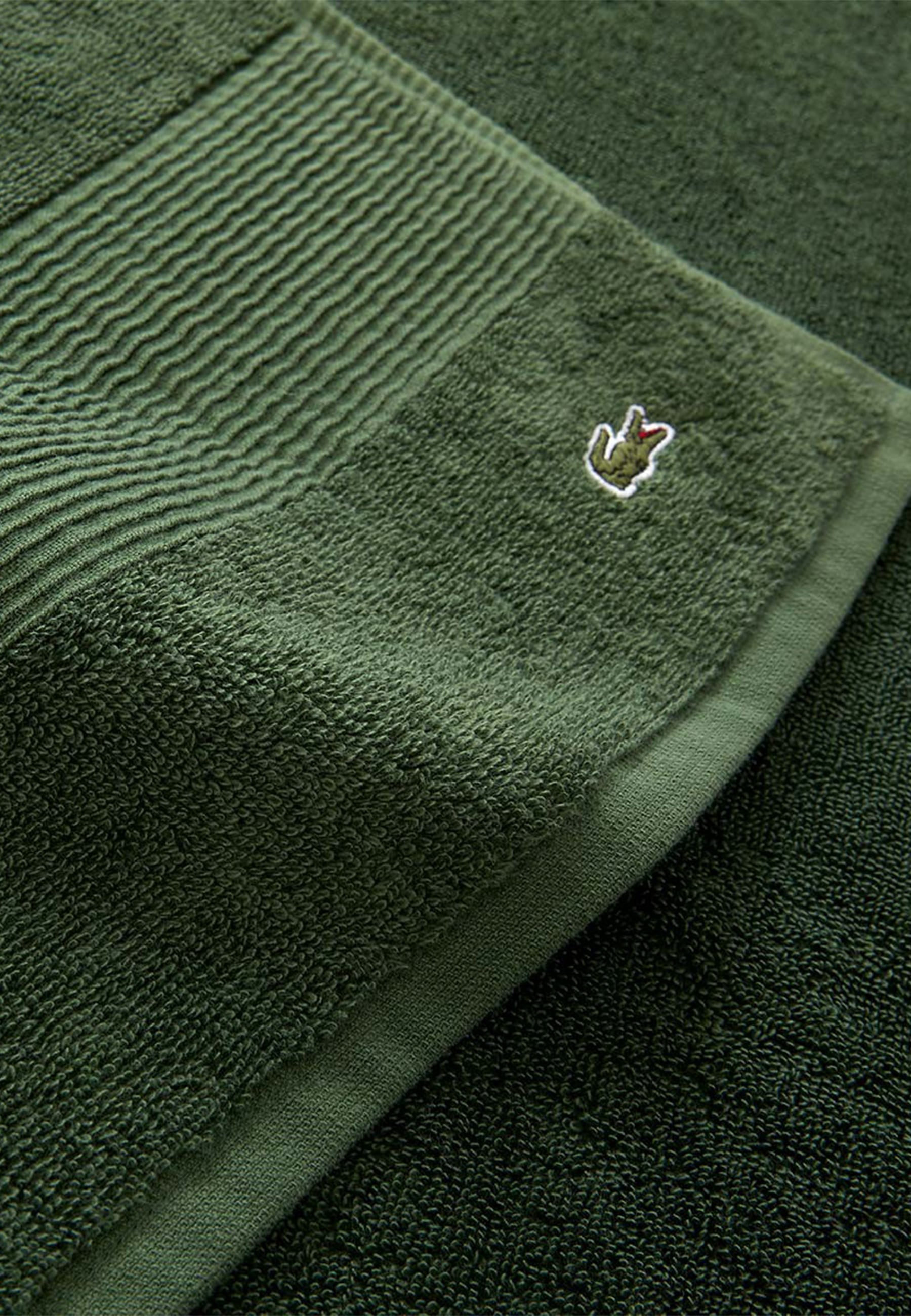 Lacoste Serviette d'invité »LLECROCO« avec applications d'étiquettes
