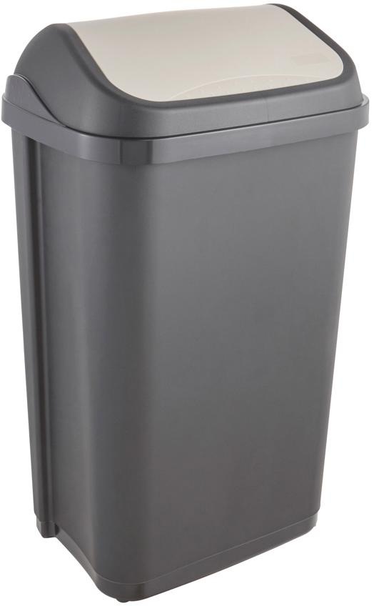 Image of keeeper Mülleimer "swantje, Abfallbehälter mit Schwingdeckel" 1 Behälter 50 l, Made in Europe, 38,5 x 29 x 66 cm