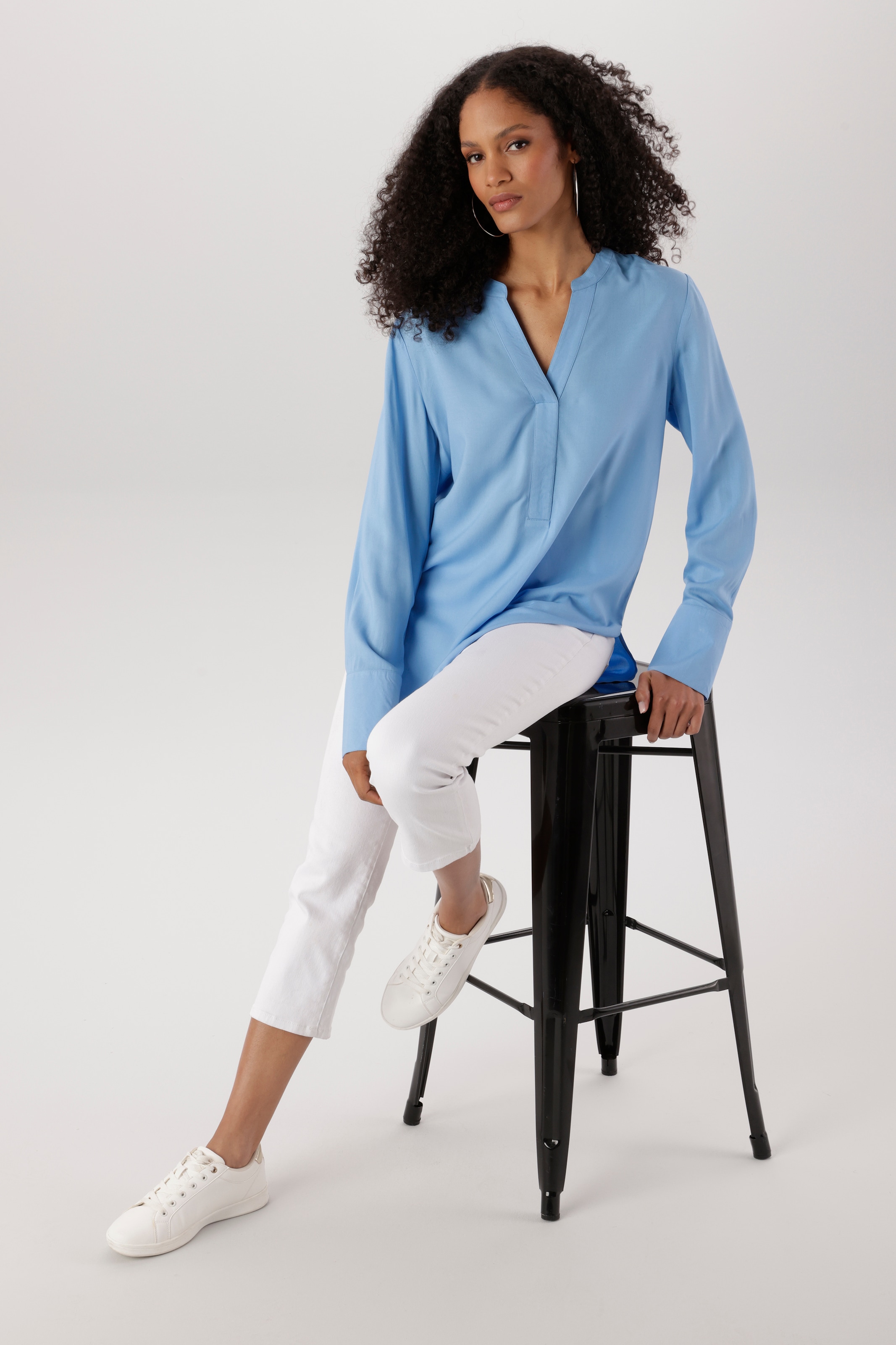 Aniston SELECTED Chemisier long avec manches extra-longues