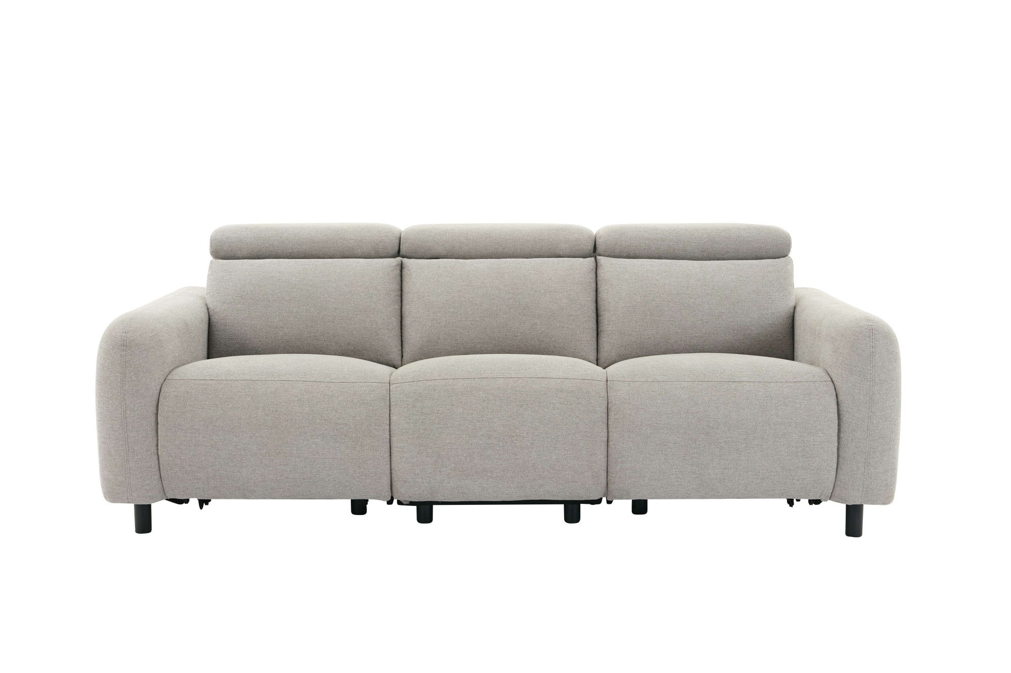 GOODproduct 3-places »SKAANE Struktur-Sofa, 229 cm, manuelle-u. elektrische Relaxfunktion« Fonction relaxation sur 2 sièges, dossier réglable, rembourrage à ressorts