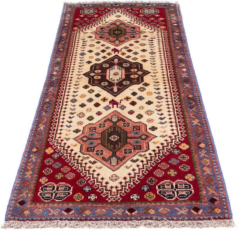Image of morgenland Orientteppich »Perser - Nomadic - 194 x 74 cm - beige«, rechteckig, 10 mm Höhe, Wohnzimmer, Handgeknüpft, Einzelstück mit Zertifikat bei Ackermann Versand Schweiz