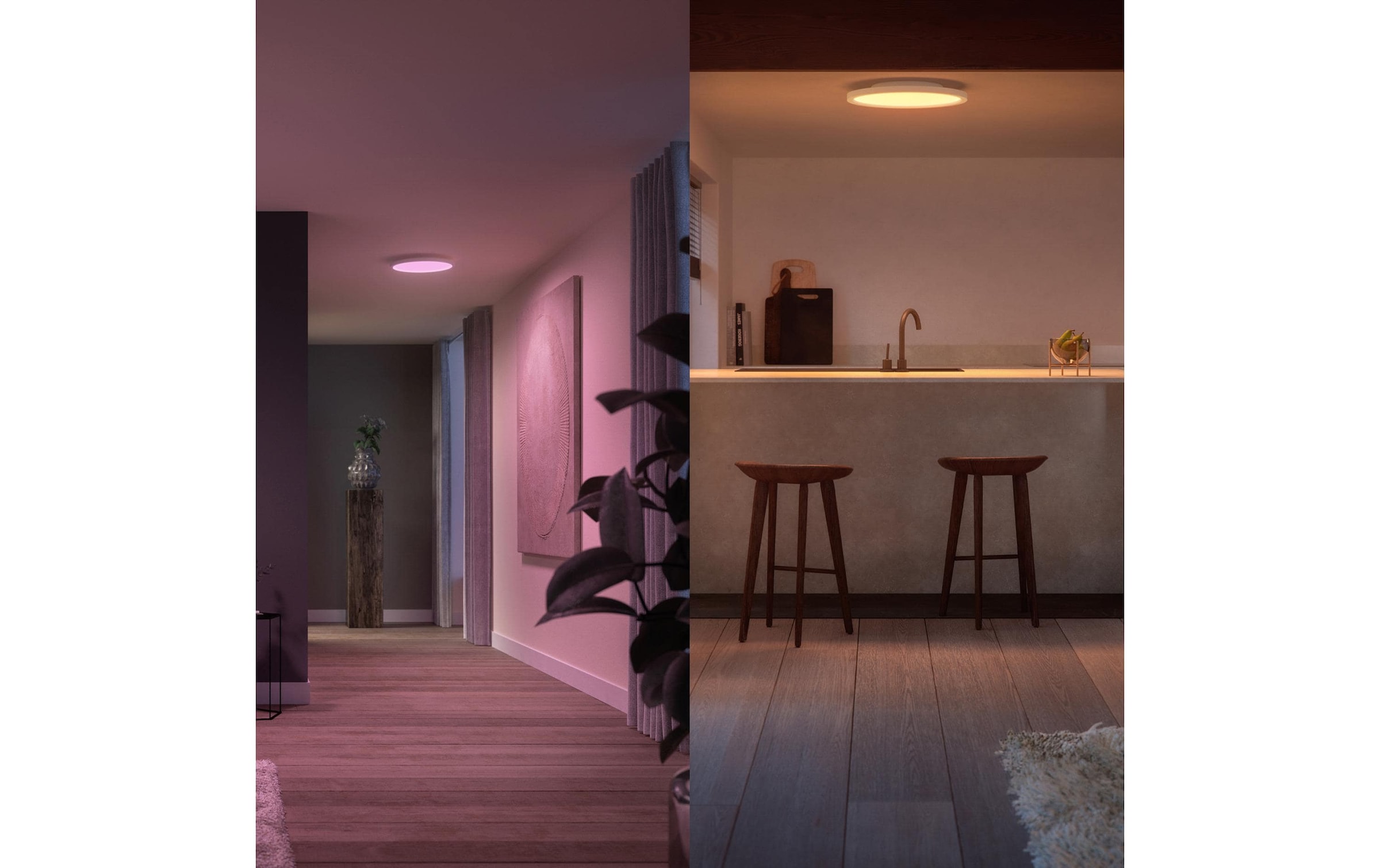 Philips Hue Deckenleuchte »Surimu Panelleuchte White & Color Ambiance rund« LED-Modul RGB | warmweiss - kaltweiss