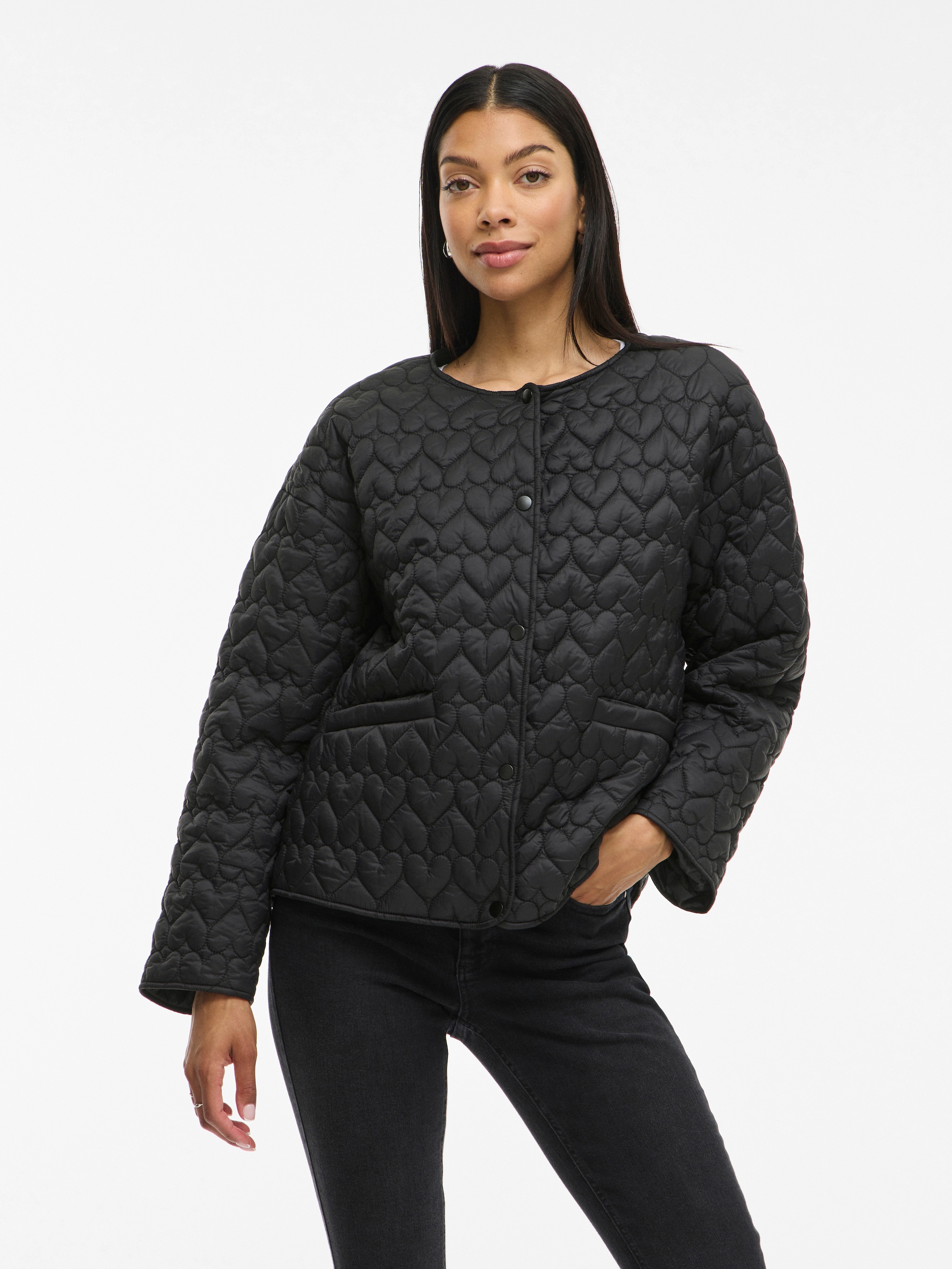 Image of Vila Steppjacke "VISILLA L/S QUILTED JACKET" ohne Kapuze