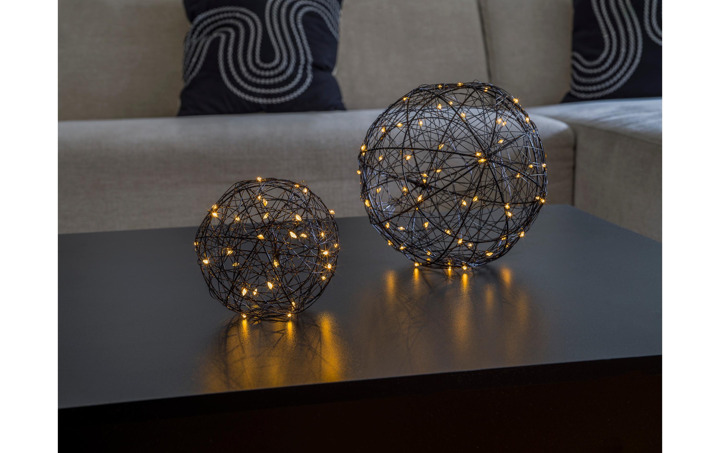 STT LED Dekofigur »Dekoration 3D Ball Nero M«