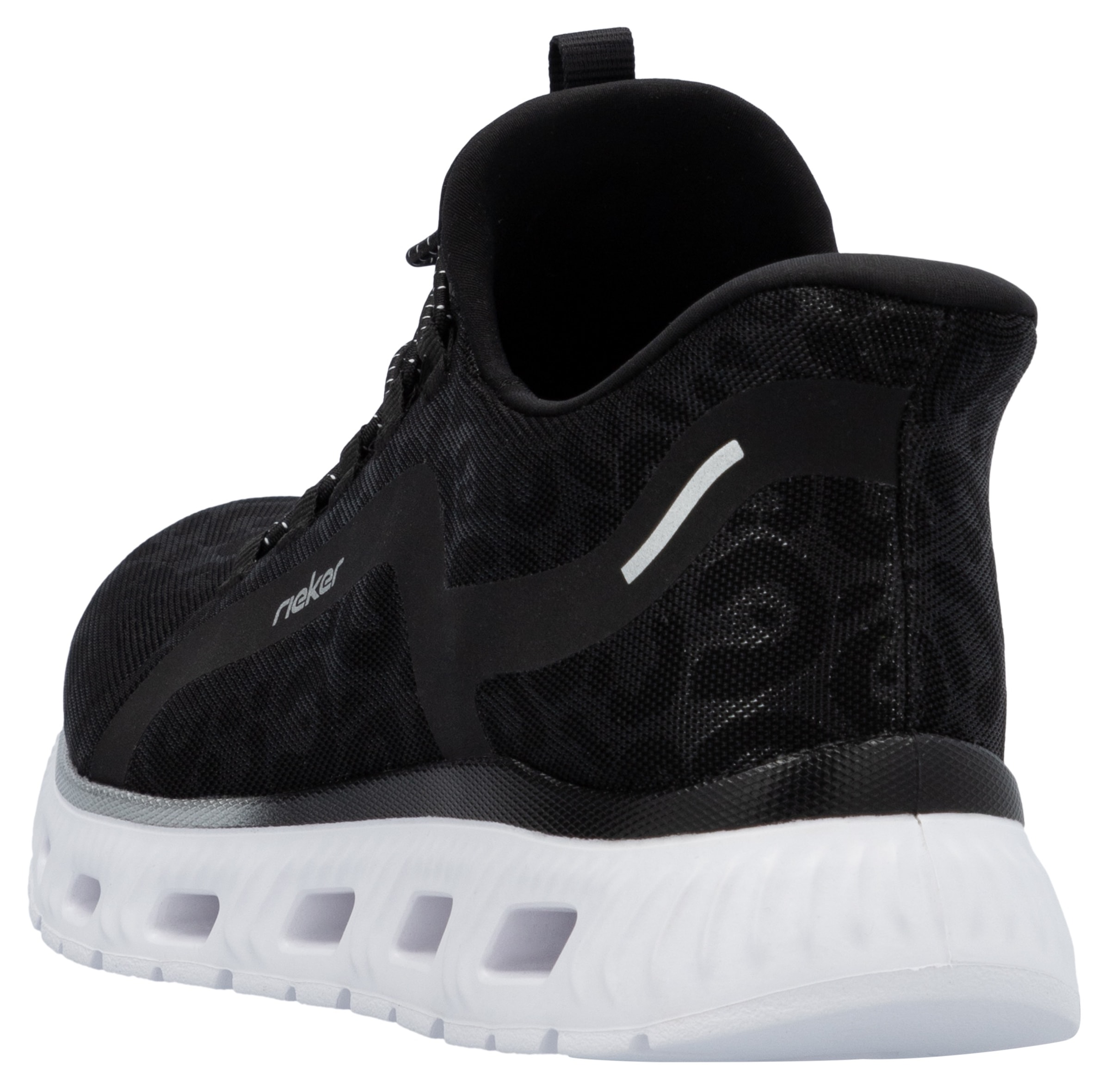 RIEKER Sport Slip-On Sneaker  , Freizeitsneaker, Schlupfschuh in Leo-Optik, mit MemoSoft-Innensohle