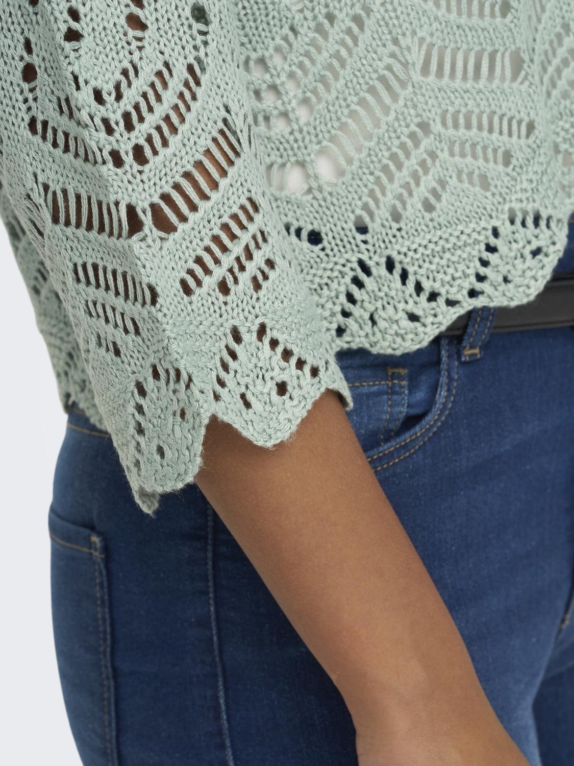 JDY Pull en tricot »JDYNEW SUN 3/4 CROPPED PULLOVER KNT NOOS«