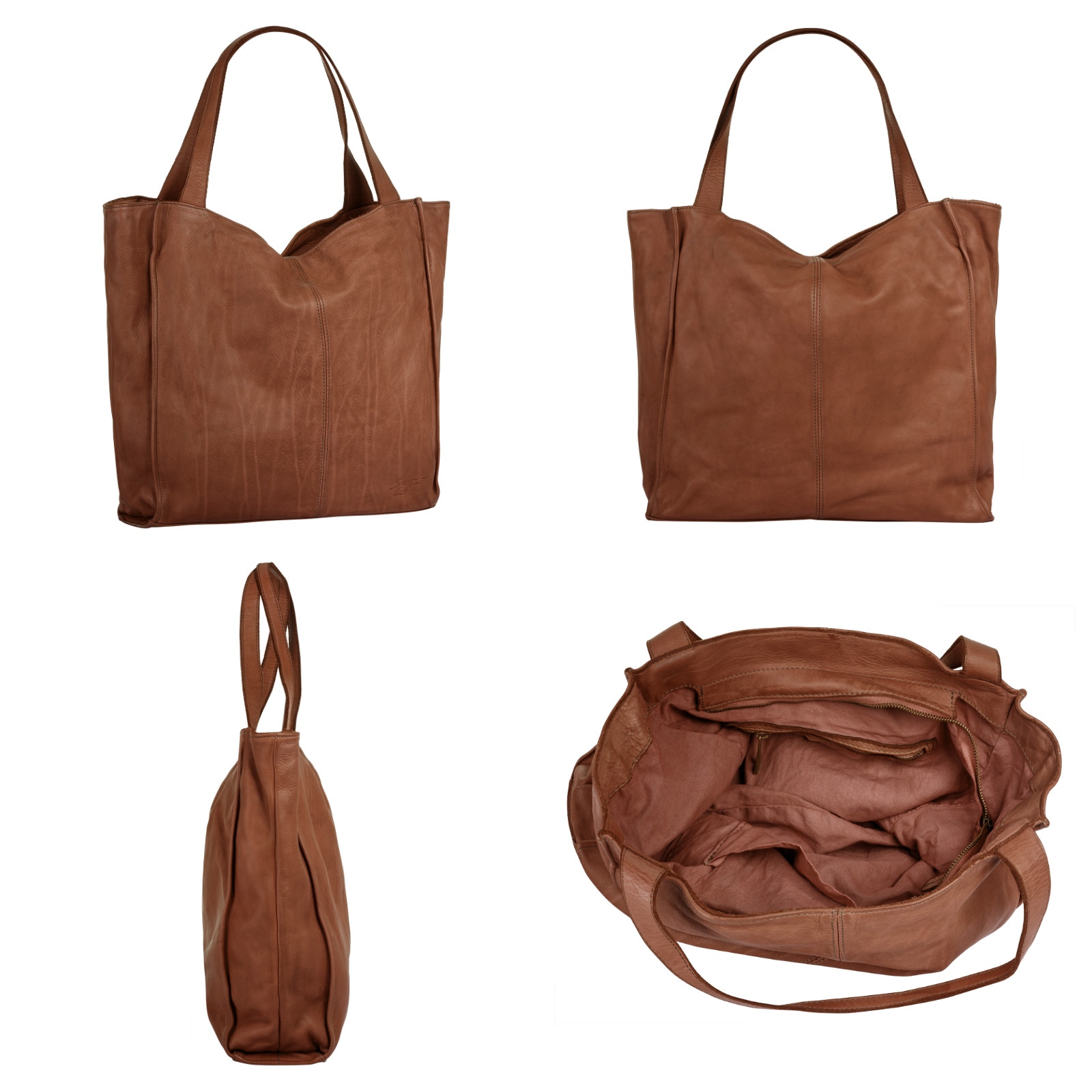 Samantha Look Shopper, echt Leder, Made in Italy