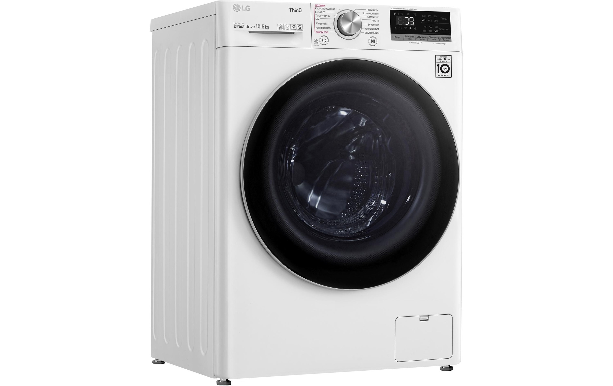 LG Waschmaschine »F4WV710P1E, Links«, 10,5 kg, 1400 U/min
