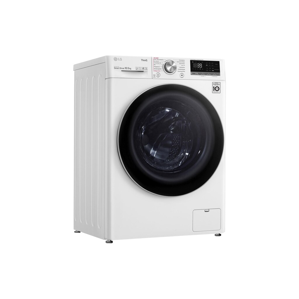 LG Waschmaschine »F4WV710P1E, Links«, F4WV710P1E, Links, 10,5 kg, 1400 U/min