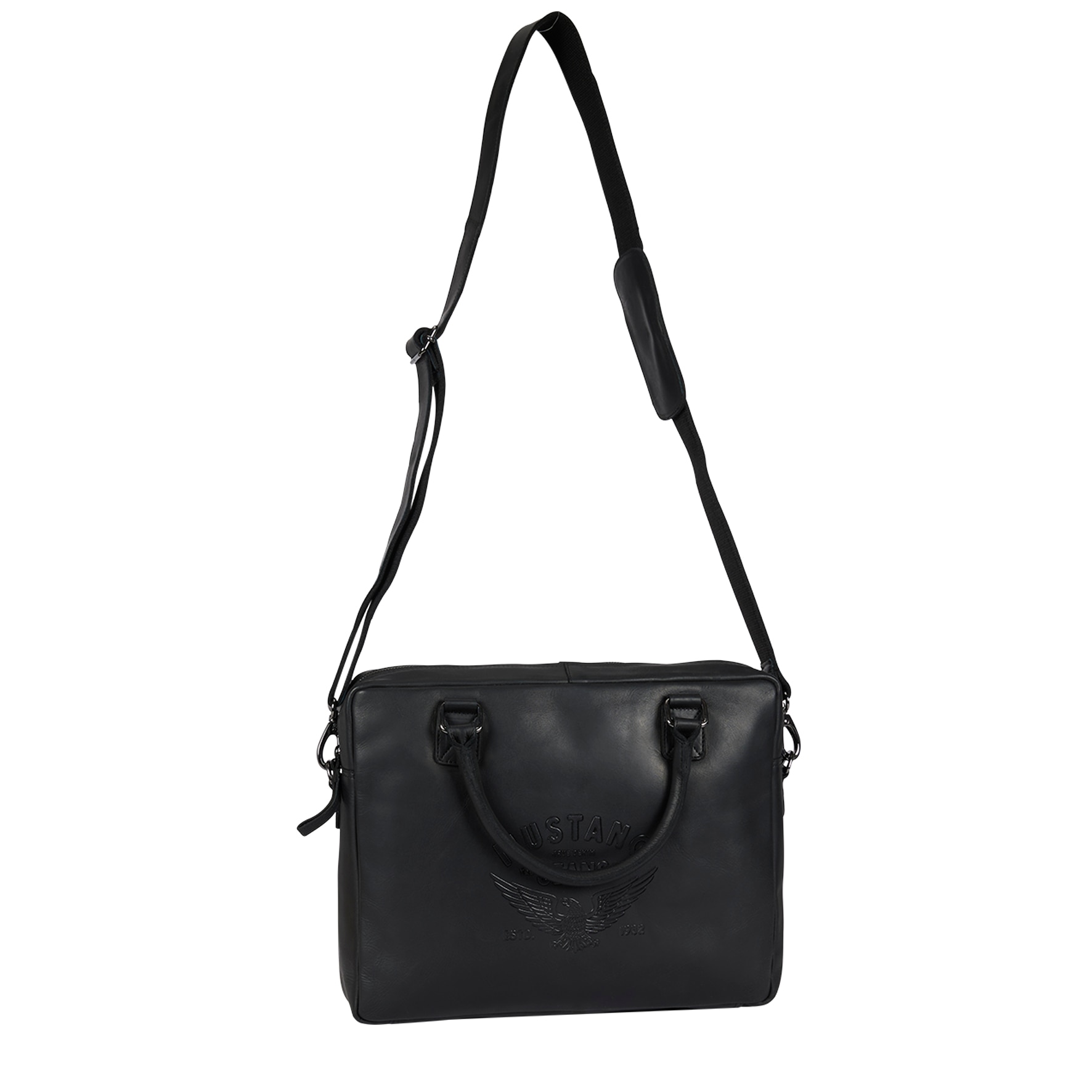 Image of MUSTANG Dokumententasche "Valencia", Men Businesstasche, Reisetasche mit auffälliger Logoprägung