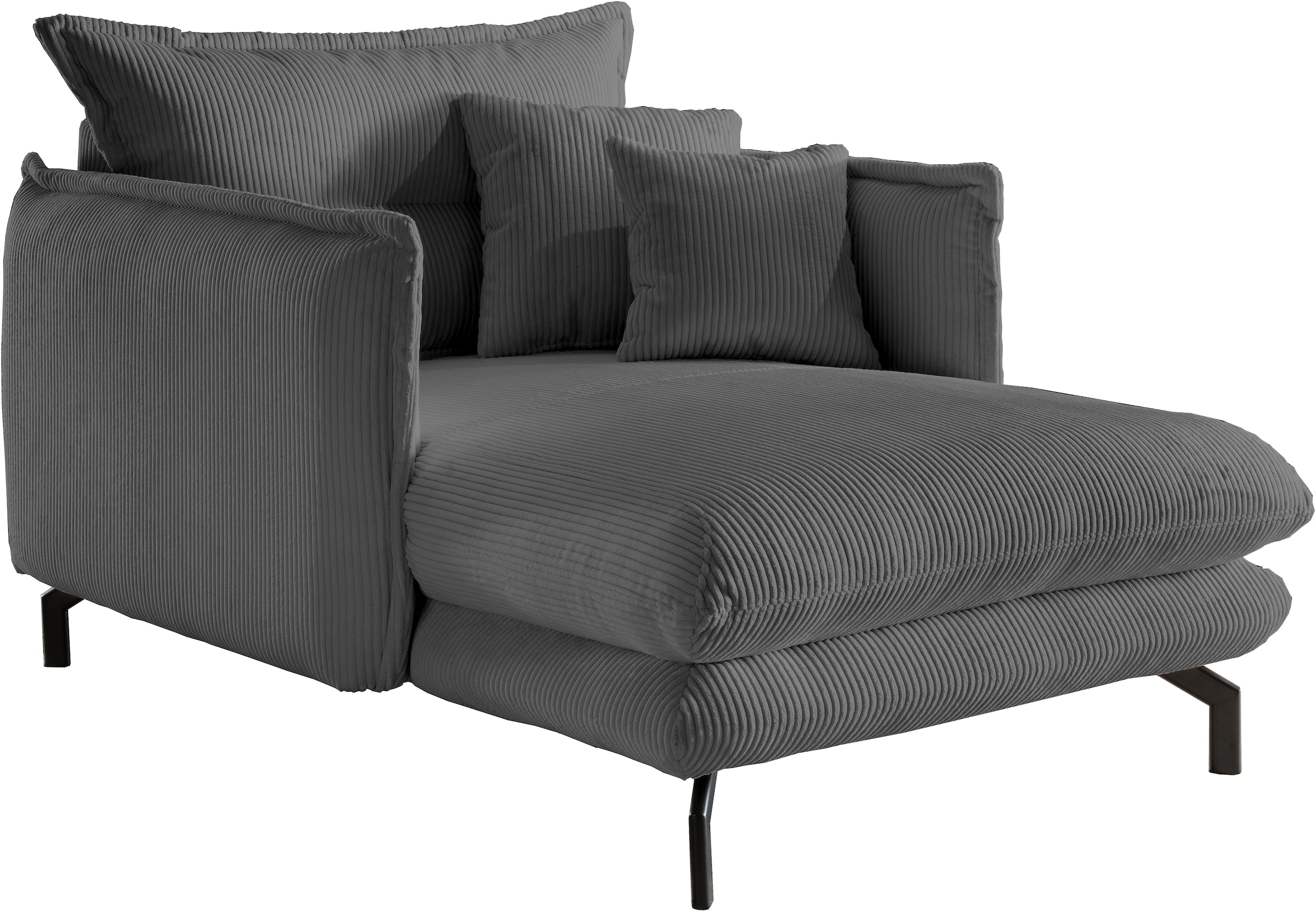 Home affaire Loveseat »LAVA Mega Ohrenbacken Sessel, modern & elegant, aktuelle Kissenoptik«