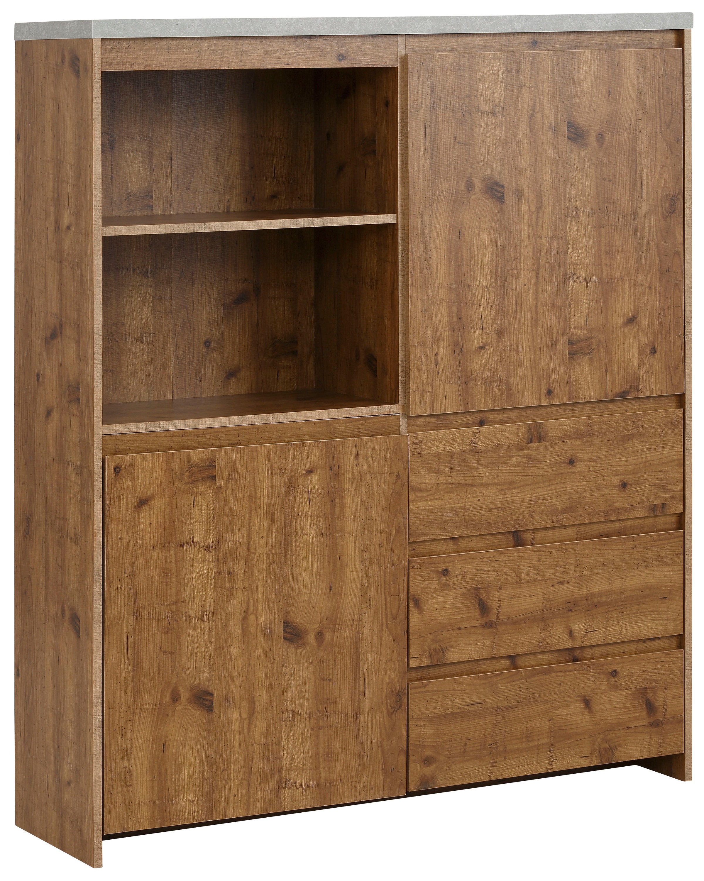 Image of GOODproduct Highboard "Maribo" Stauraumschrank im modernen Landhaus-Stil, Breite 125 cm