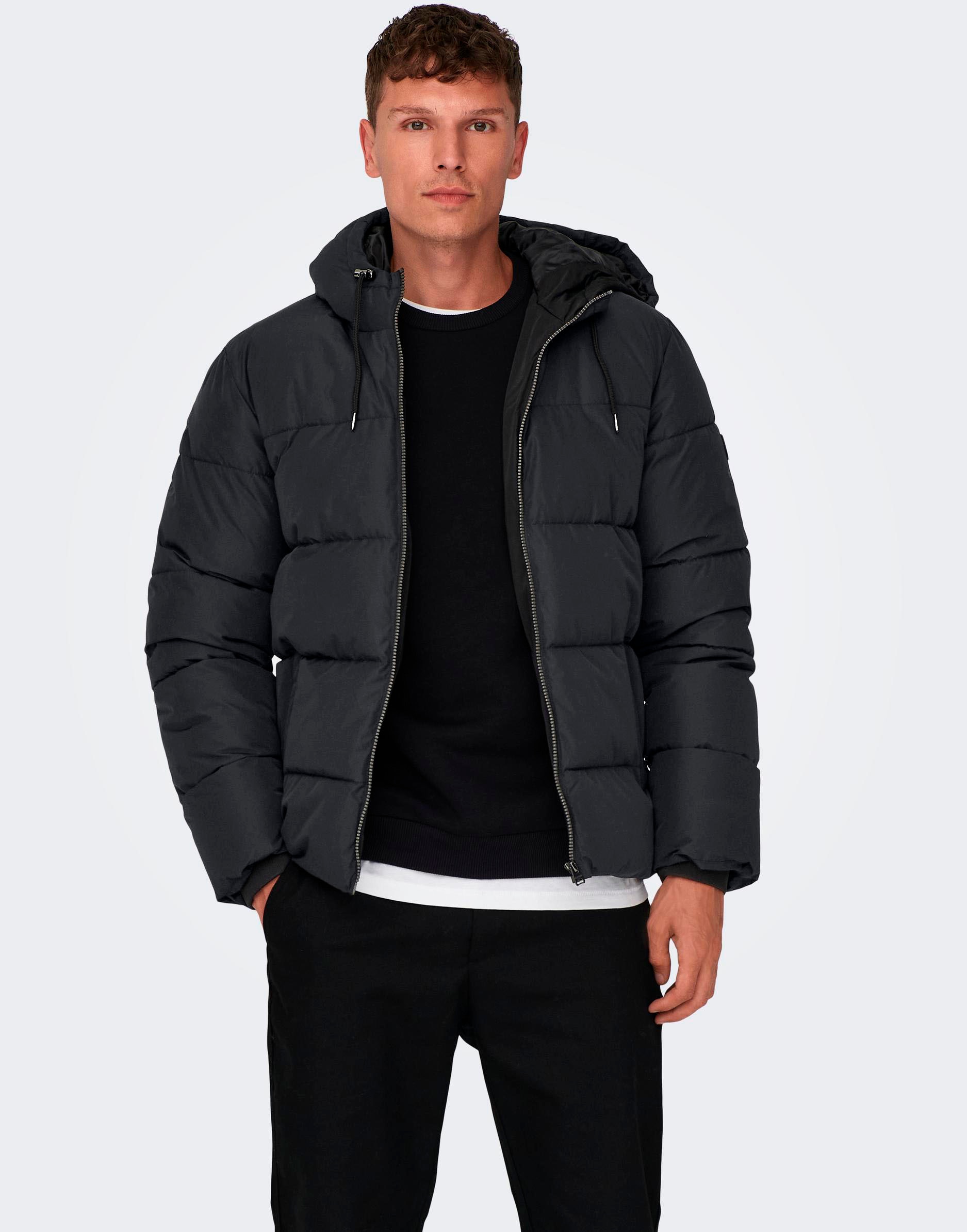 Steppjacke »ONSMARLON LIFE HOOD PUFFER JACKET OTW VD«, mit Kapuze