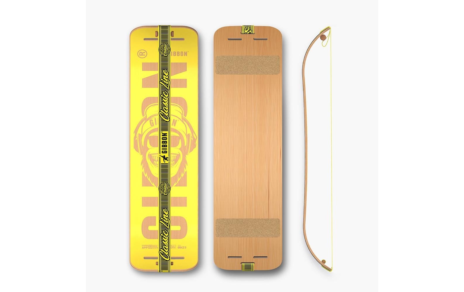 Gibbon Balanceboard »Slackboard Set Bonzo Classic Buche«
