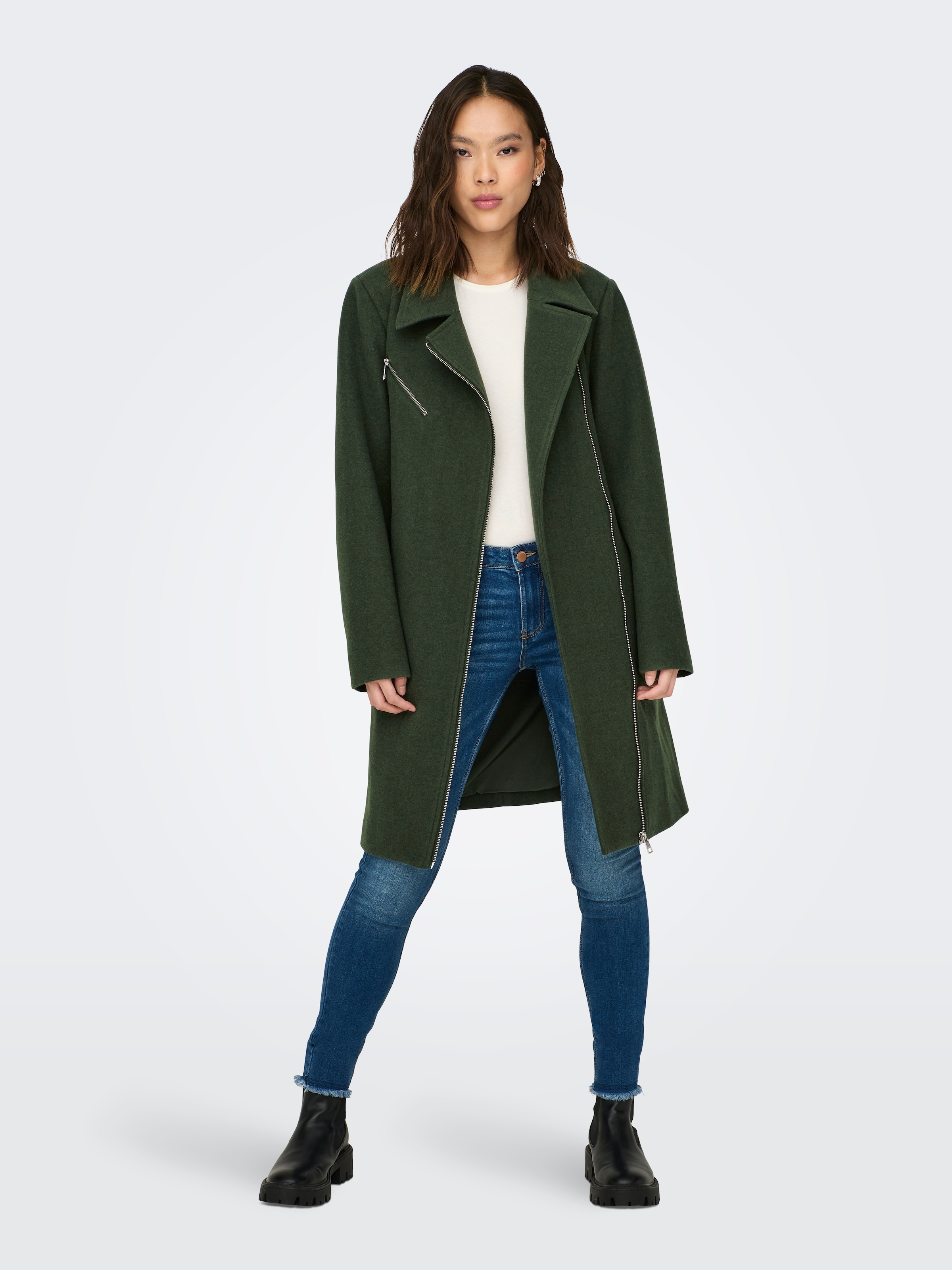 ONLY Kurzmantel »ONLEMILY ZIP BIKER COAT OTW«
