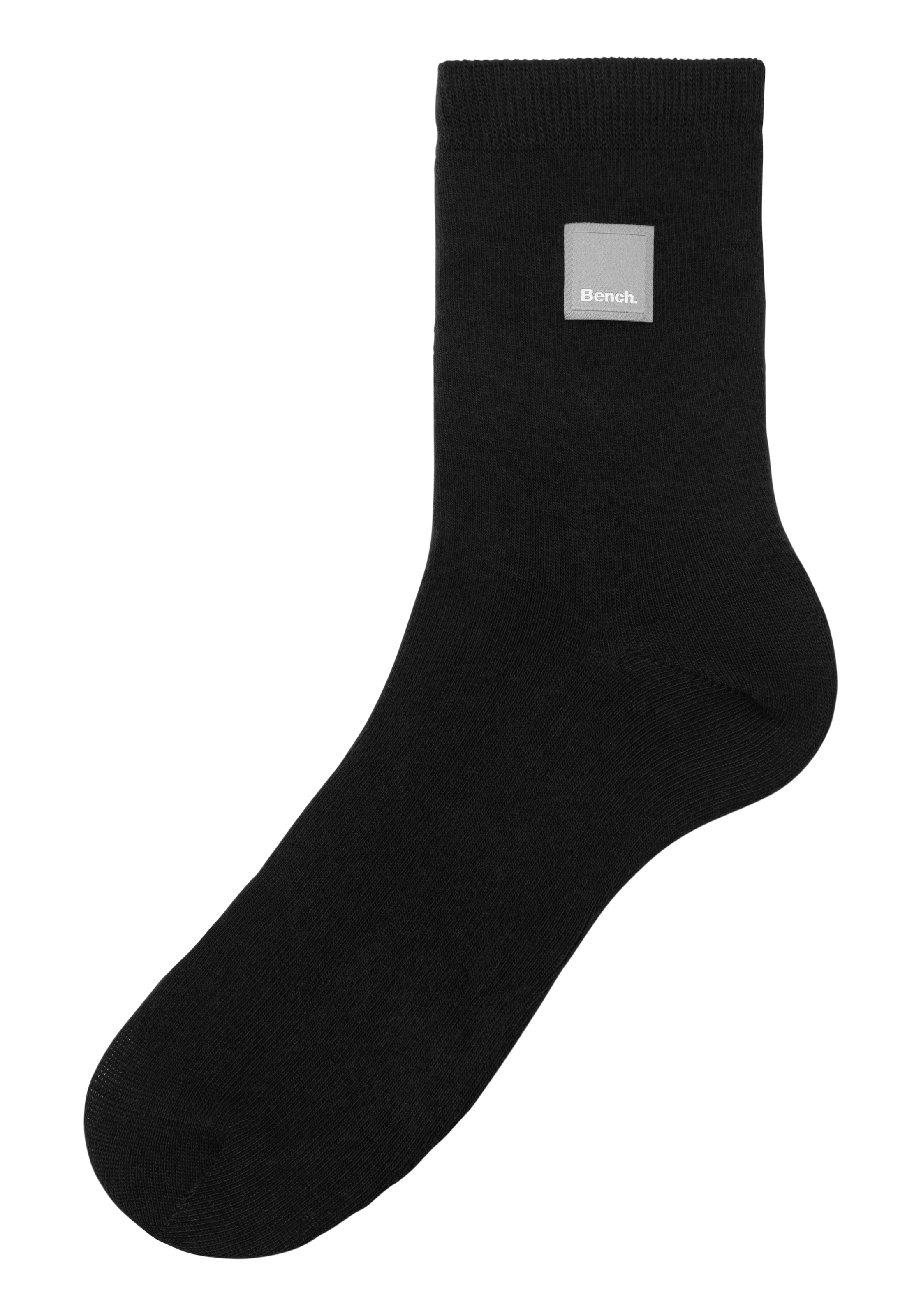 Bench. Basicsocken, (Packung, 4 Paar), mit Weblabel