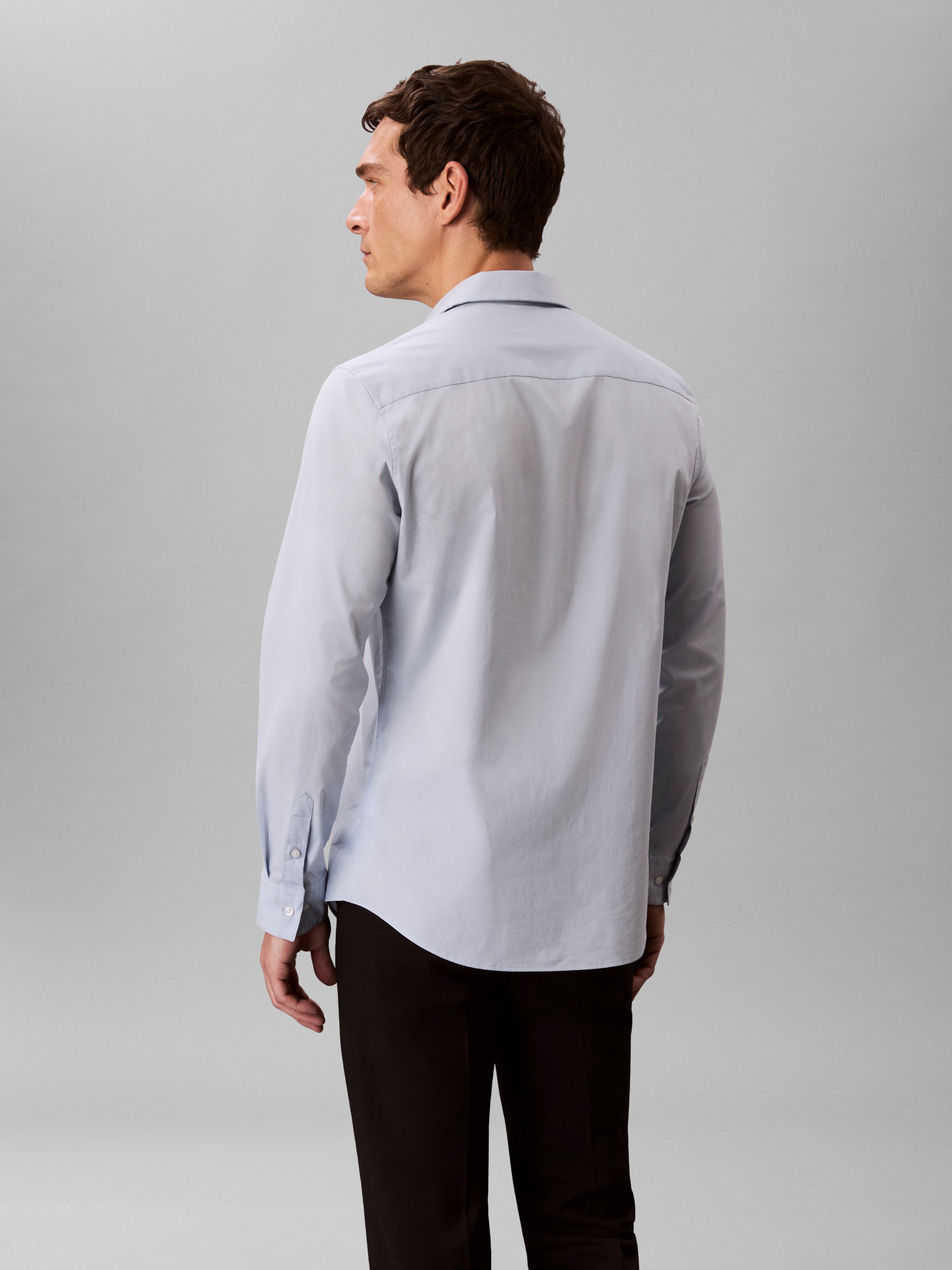 Calvin Klein Chemise à manches longues »LONG SLEEVE SOLID STRETCH SLIM SHIRT« slim fit, in Unifarbe