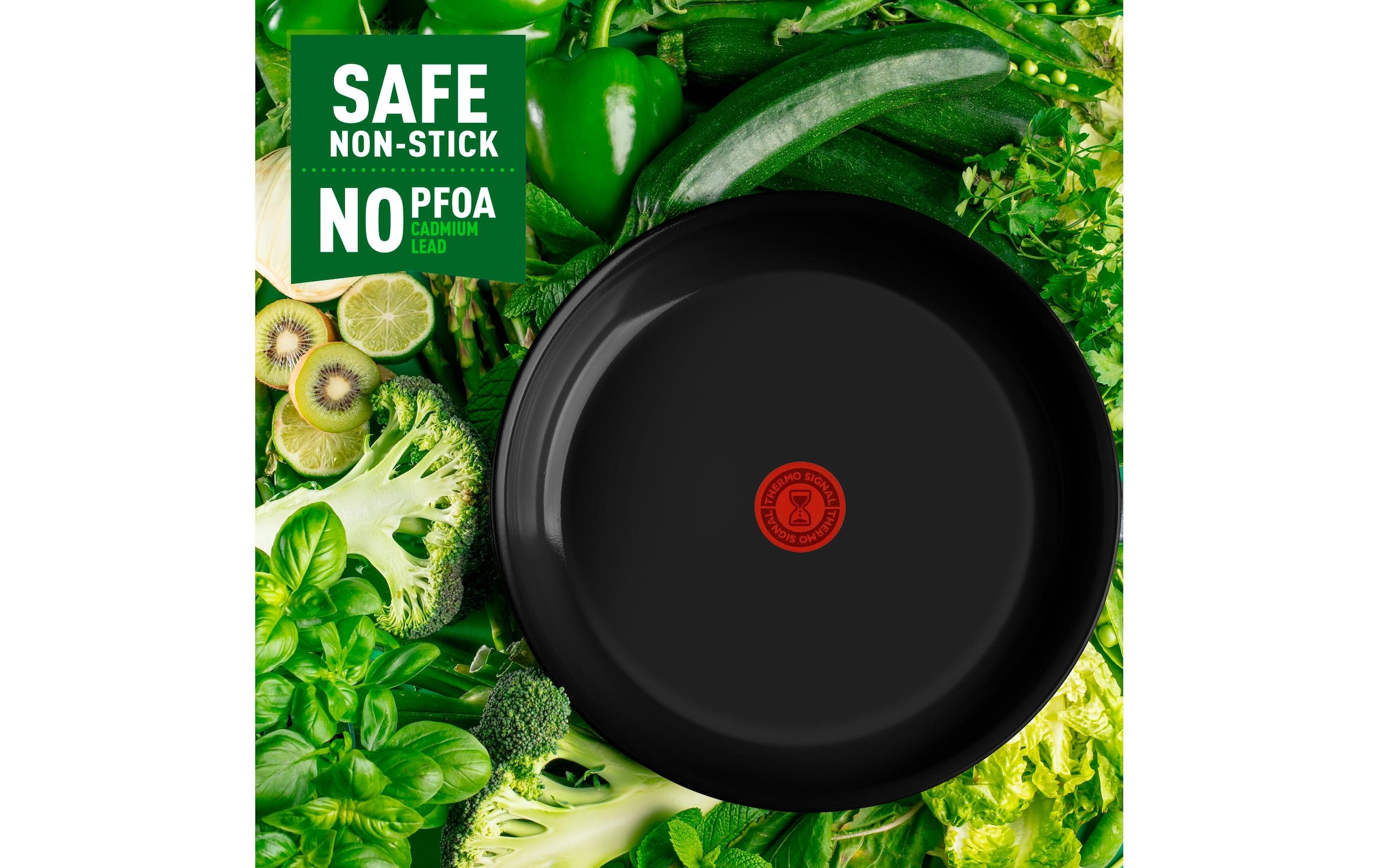 Tefal Bratpfanne »Renew Black On 24 cm«