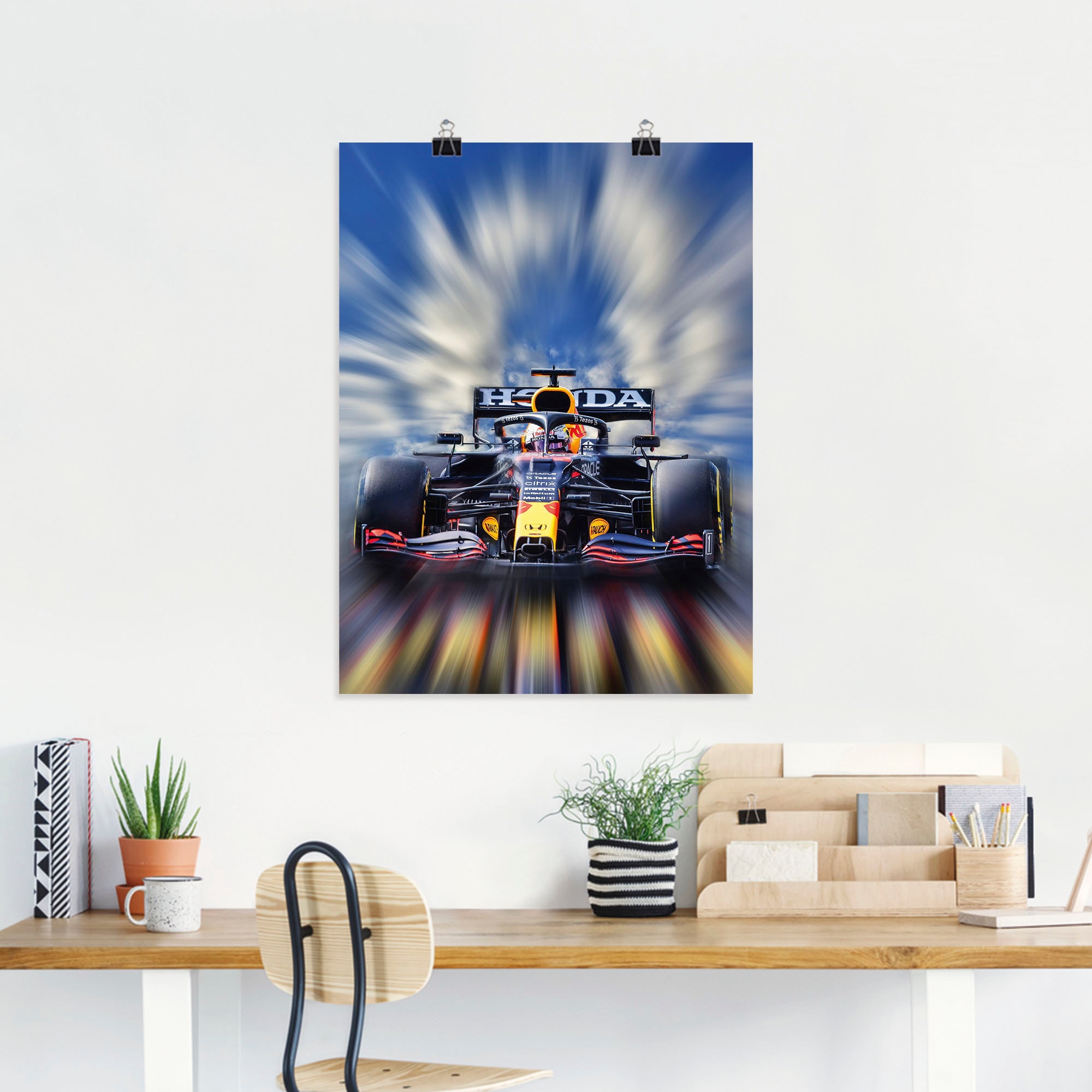Artland Wandbild »Max Verstappen - Weltmeister der Formel1«, Auto, (1 St.), als Alubild, Outdoorbild, Leinwandbild, Poster, Wandaufkleber