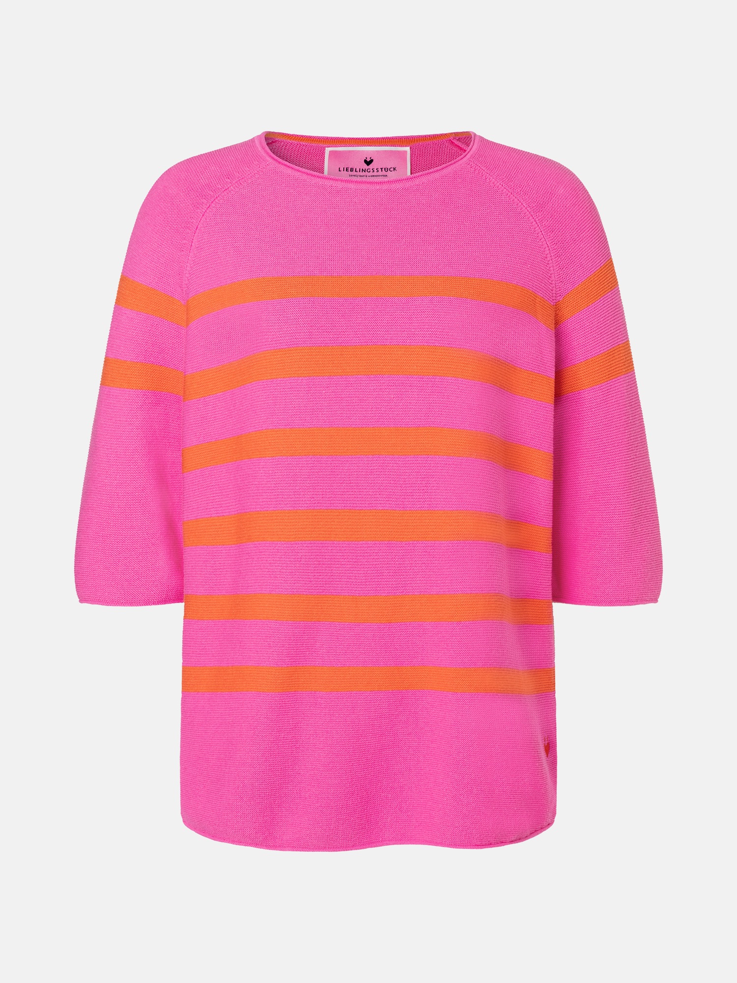 Lieblingsstück Kurzarmpullover »KlerariEP« Halbarm mit Rundhals, gestreift