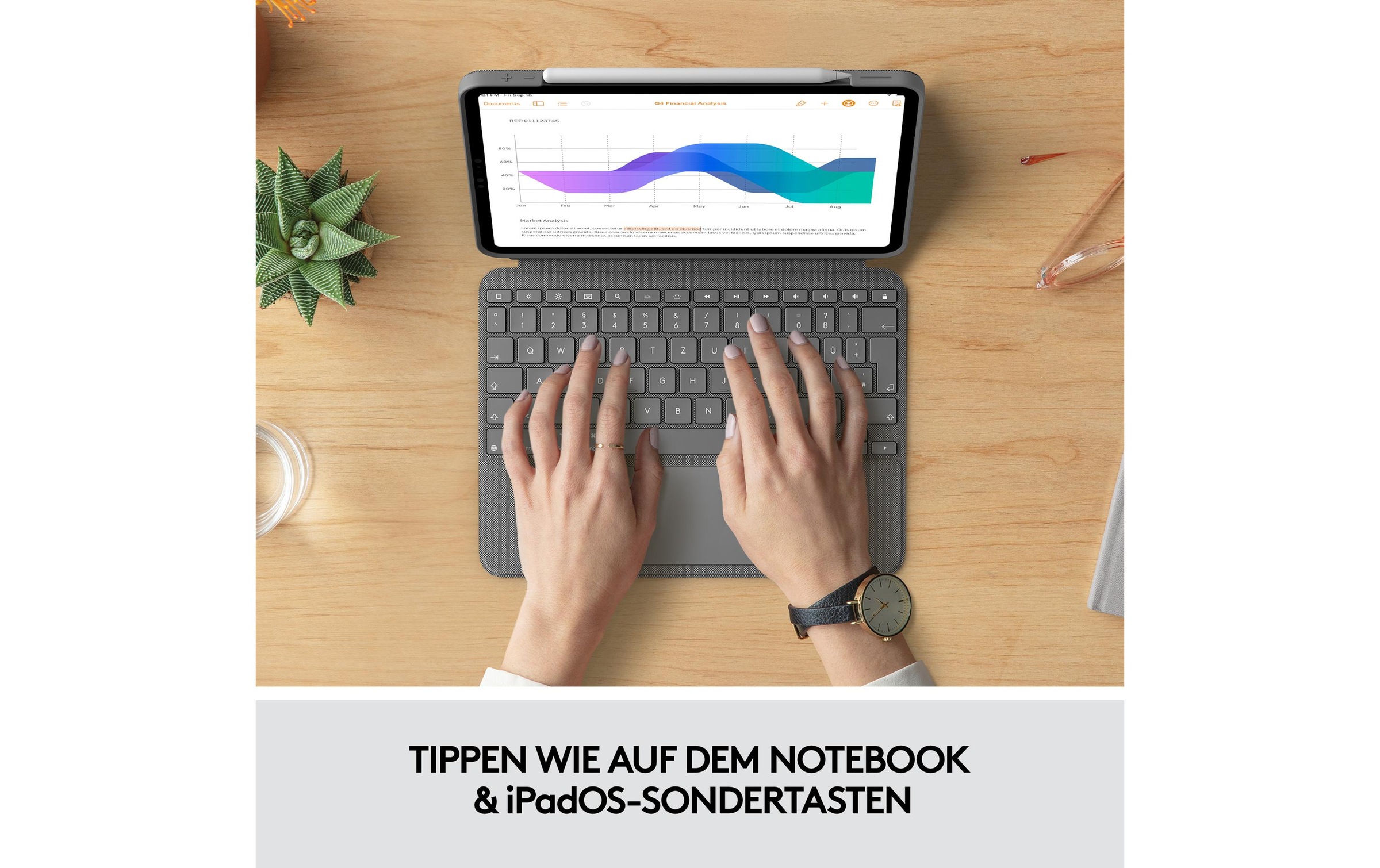 Logitech Tablet-Hülle »Tastatur Cover Comb«, iPad Pro 11" (1. & 2. Generation)-iPad Pro 11" (3. Generation)