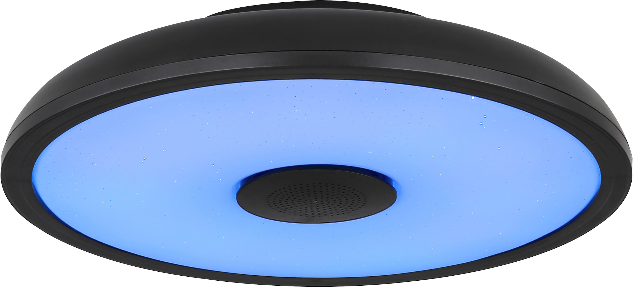 GLOBO LIGHTING Plafonnier LED »RAFFY« Module LED 1 cuis blanc chaud - blanc froid Changement de couleur rouge-vert-bleu, fonction haut-parleur