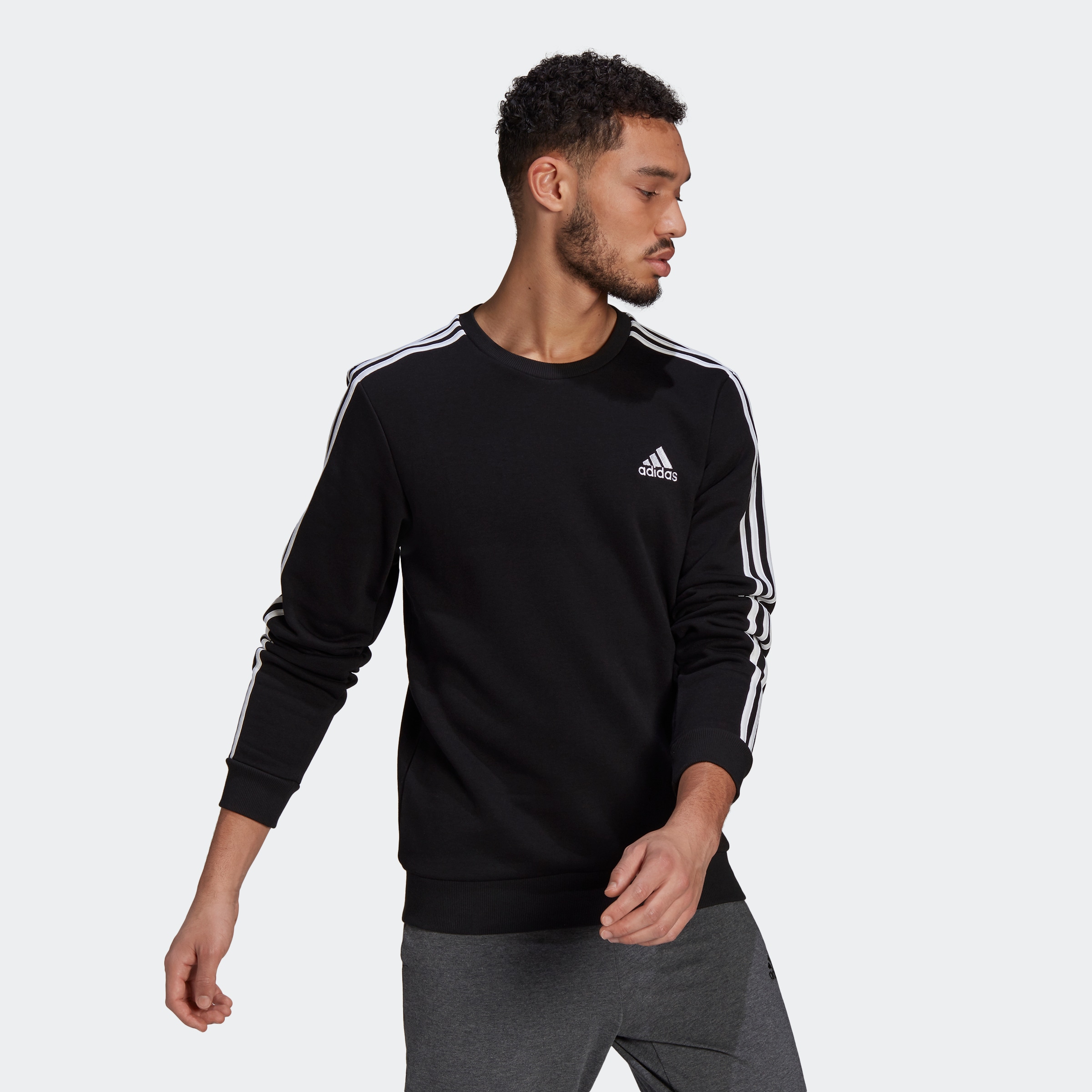 Image of adidas Performance Sweatshirt »ESSENTIALS FLEECE 3-STREIFEN« bei Ackermann Versand Schweiz