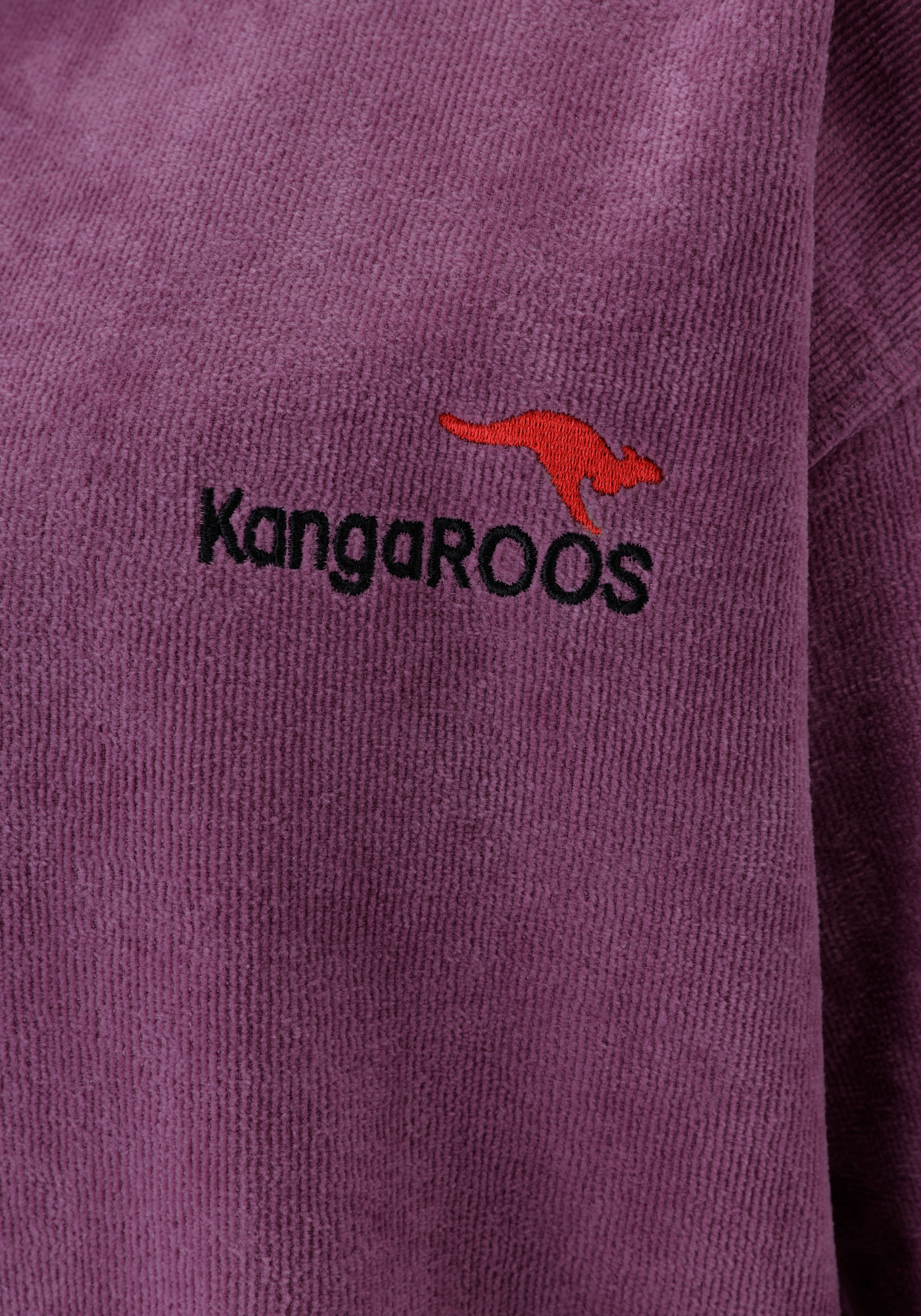 KangaROOS Badeponcho »Summer, ideal für Sauna, Spa & im Urlaub, Damen & Herren« 1 Stk. tlg., Surfponcho, mit Bauchtasche, 100% Baumwolle, Frottee