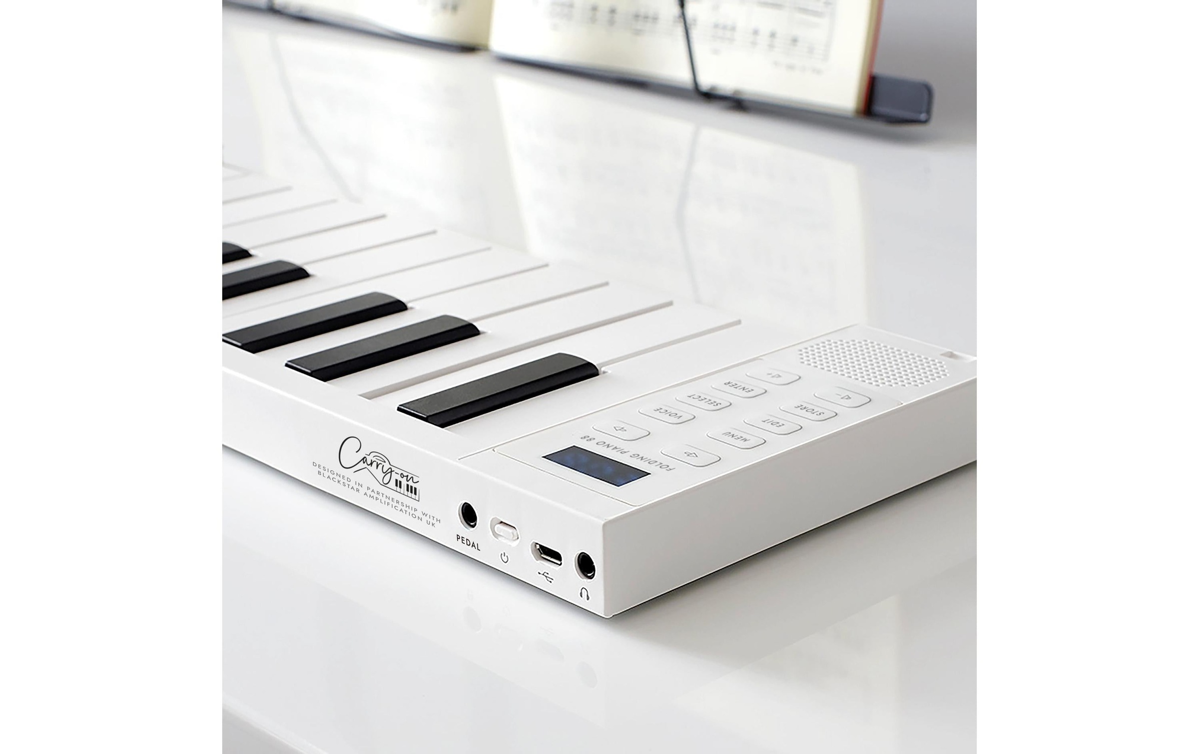 Home-Keyboard »Carry-on by Blackstar Folding Piano 88 Weiss«