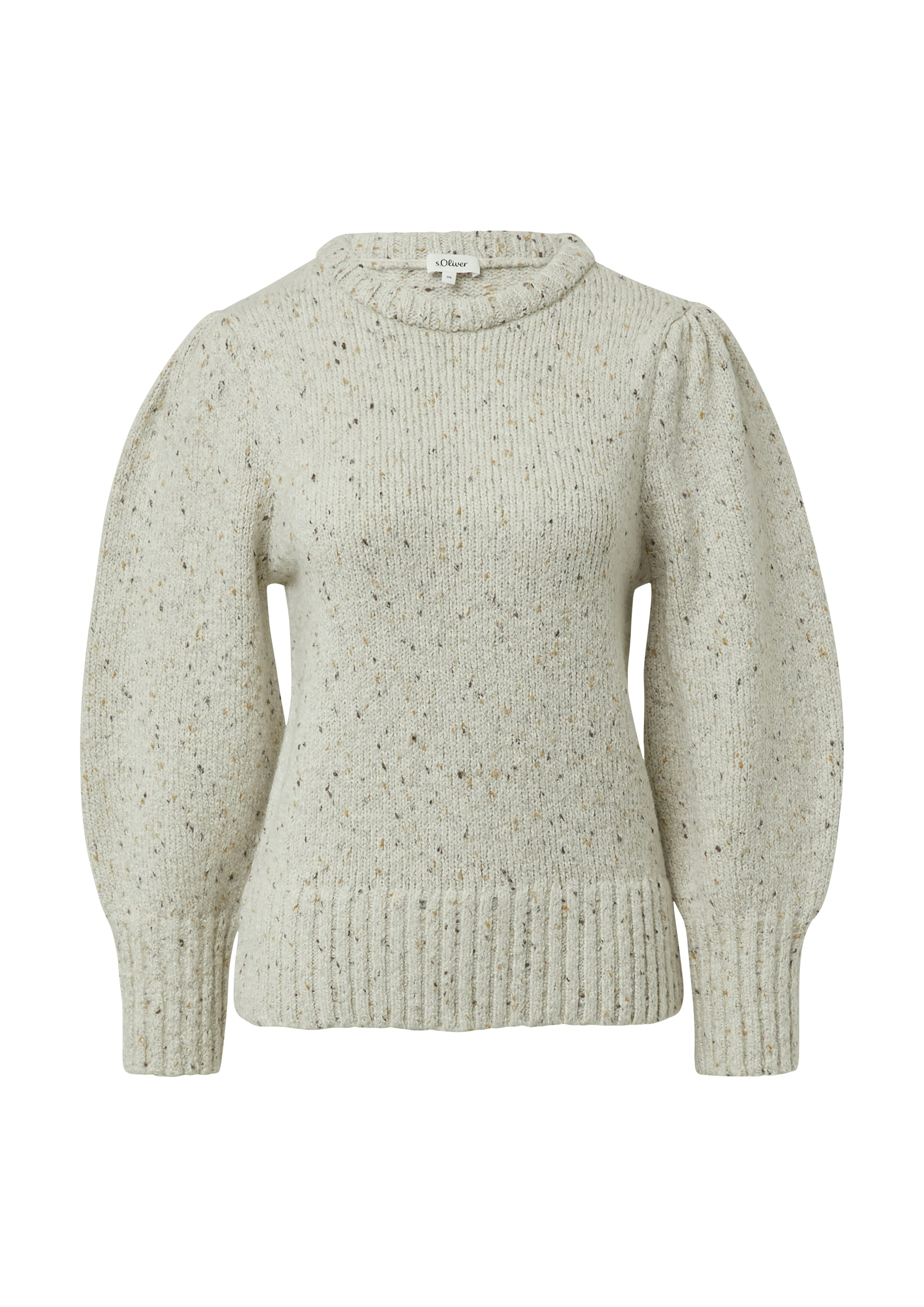 s.Oliver Pull en tricot avec manches bouffantes