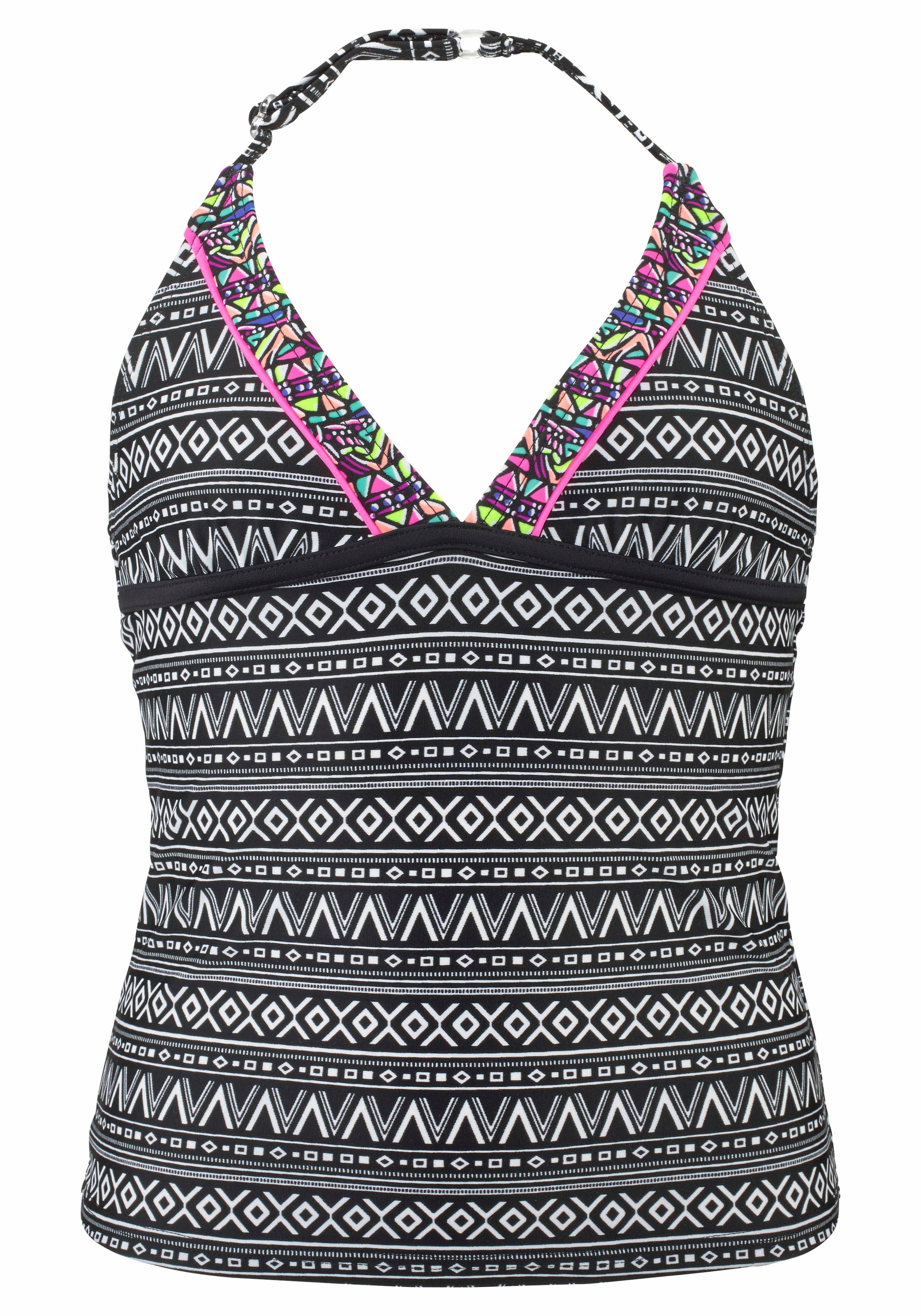 Tankini, Buffalo mit ✌ Acheter Kontrastdetails ligne en Ethnodruck und