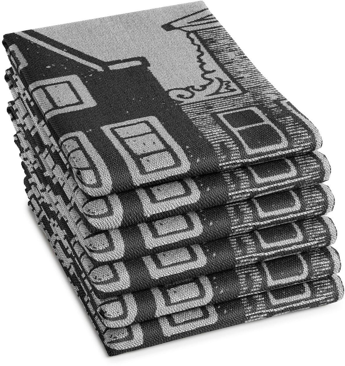 DDDDD Chiffon à vaisselle »Canal« Jacquard-Gewebe, 60 x 65 cm