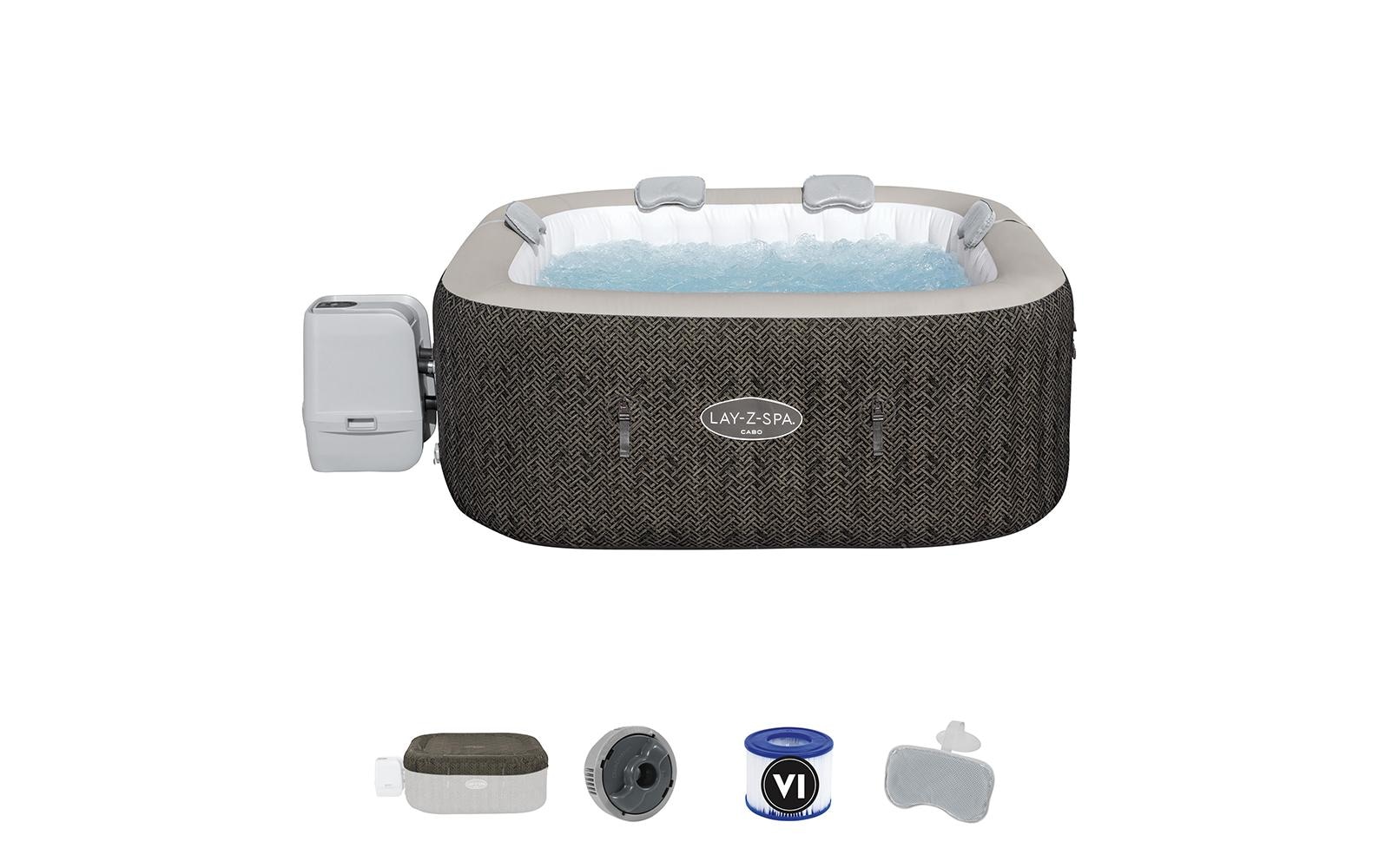 Bestway Jacuzzi »Cabo HydroJet« Energieeffizienter Whirlpool mit App-Steuerung für sechs Personen