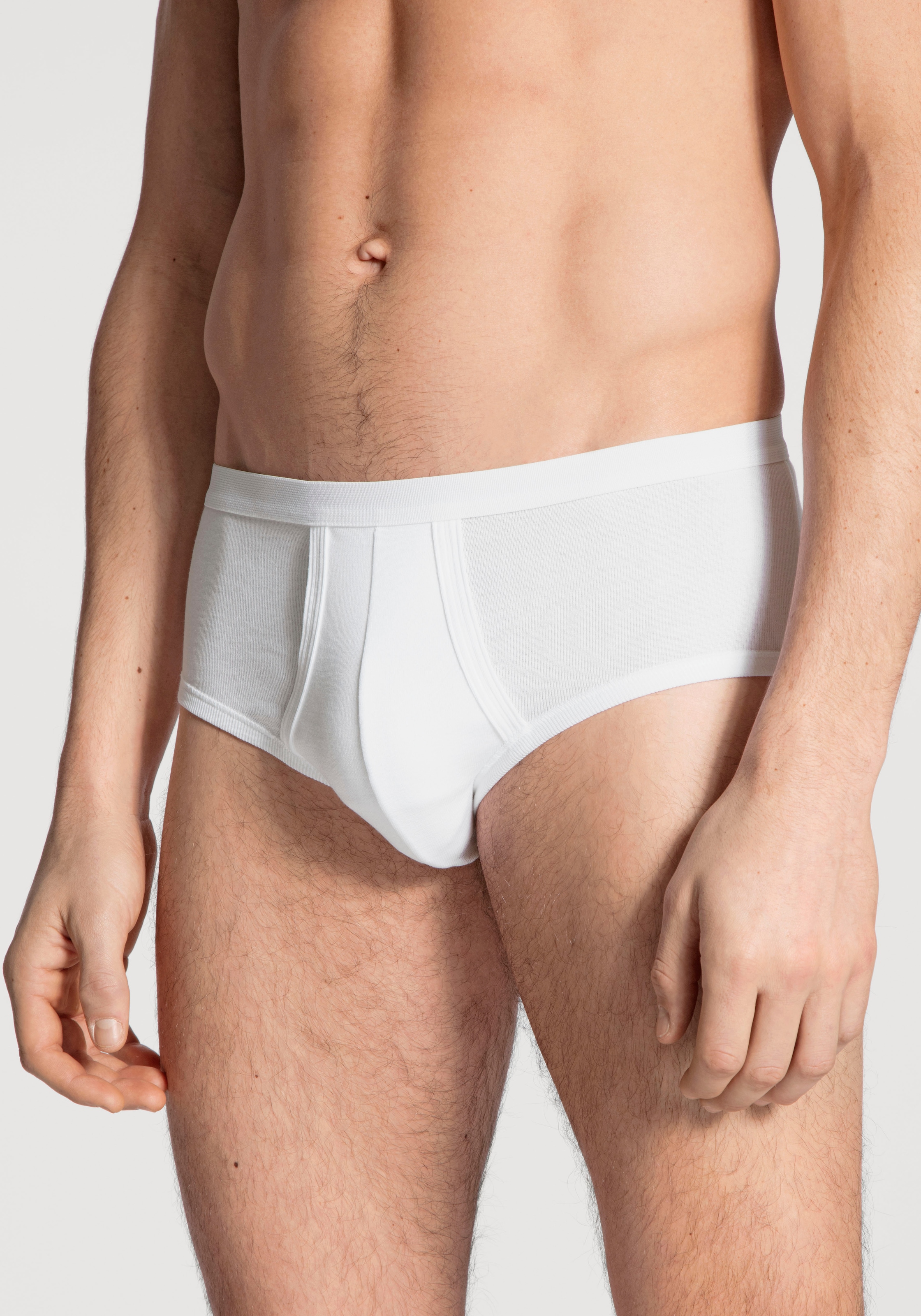 Image of CALIDA Midislip "Twisted Cotton" mit Eingriff, Pure Cotton, Feinripp, weich