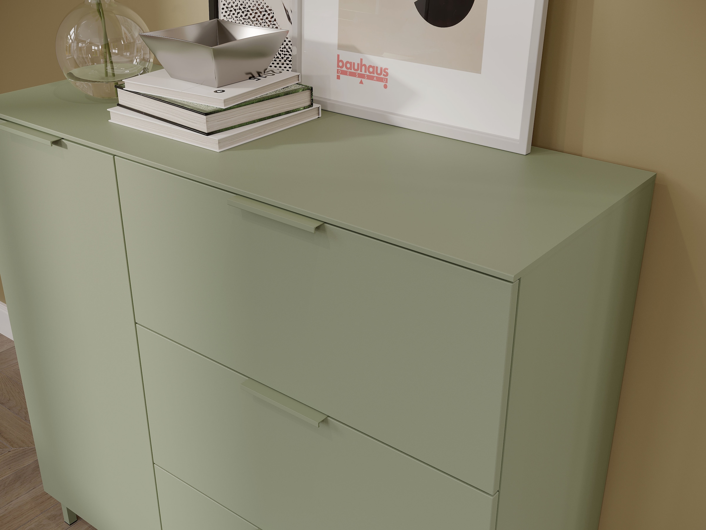 GERMANIA Buffet »Savoca« 1 cuis tlg. Largeur 109 cm, soft-close, 2 variantes de pieds incluses, Fabriqué en Allemagne