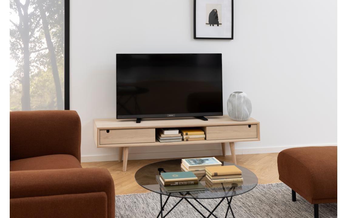 AC Design TV-Board »Century 160 x 38 x 43 cm« Skandinavisches TV-Tisch in pigmentierter Eiche