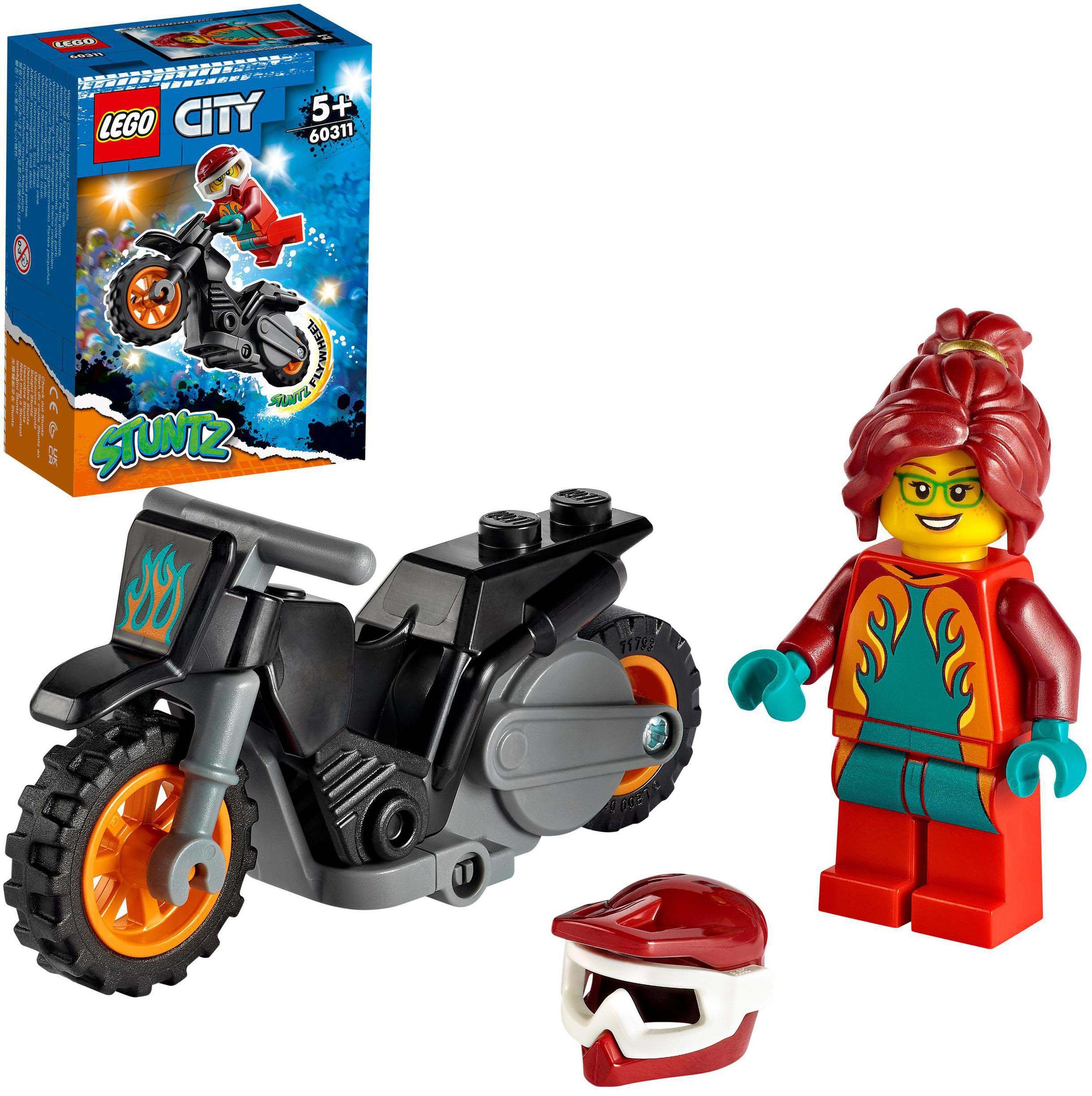 Image of LEGO® Konstruktionsspielsteine »Feuer-Stuntbike (60311), LEGO® City Stuntz«, (11 St.) bei Ackermann Versand Schweiz