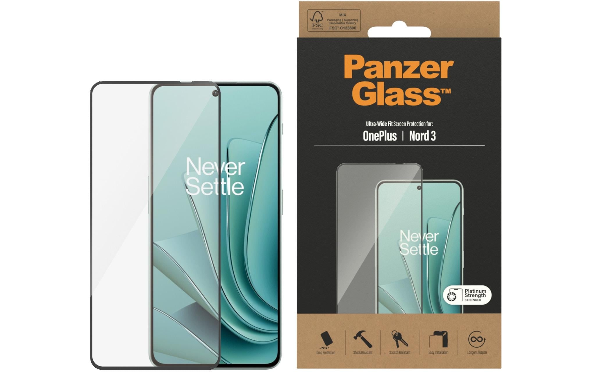 PanzerGlass Displayschutzglas »Ultra Wide Fit Nord 3«, für Nord 3, (1 St.)