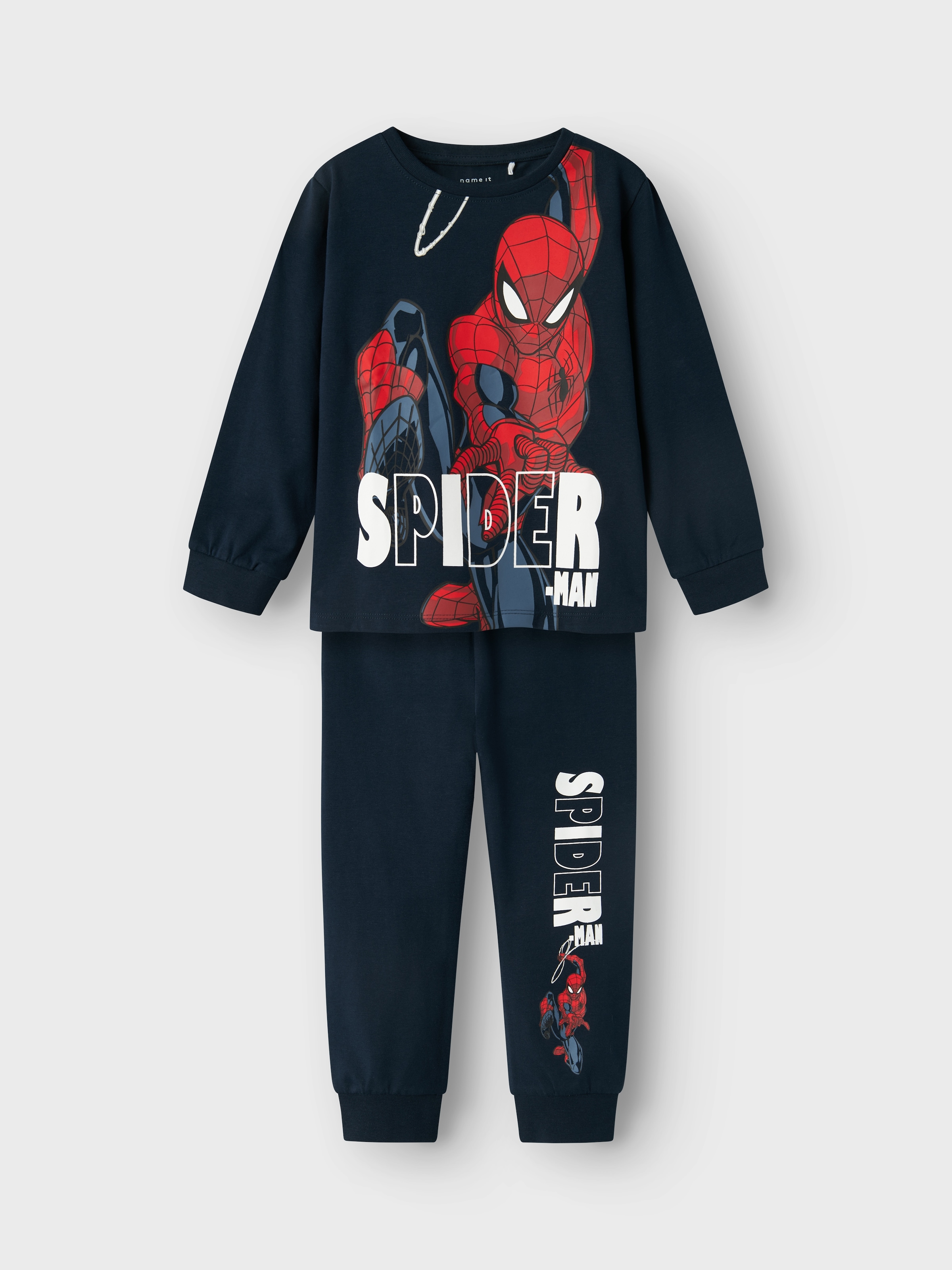 Name It Schlafanzug »NMMALFRED SPIDER LS NIGHTSET NOOS MAR«, (Set, 2 tlg.), mit tollen Spider Man Motiven