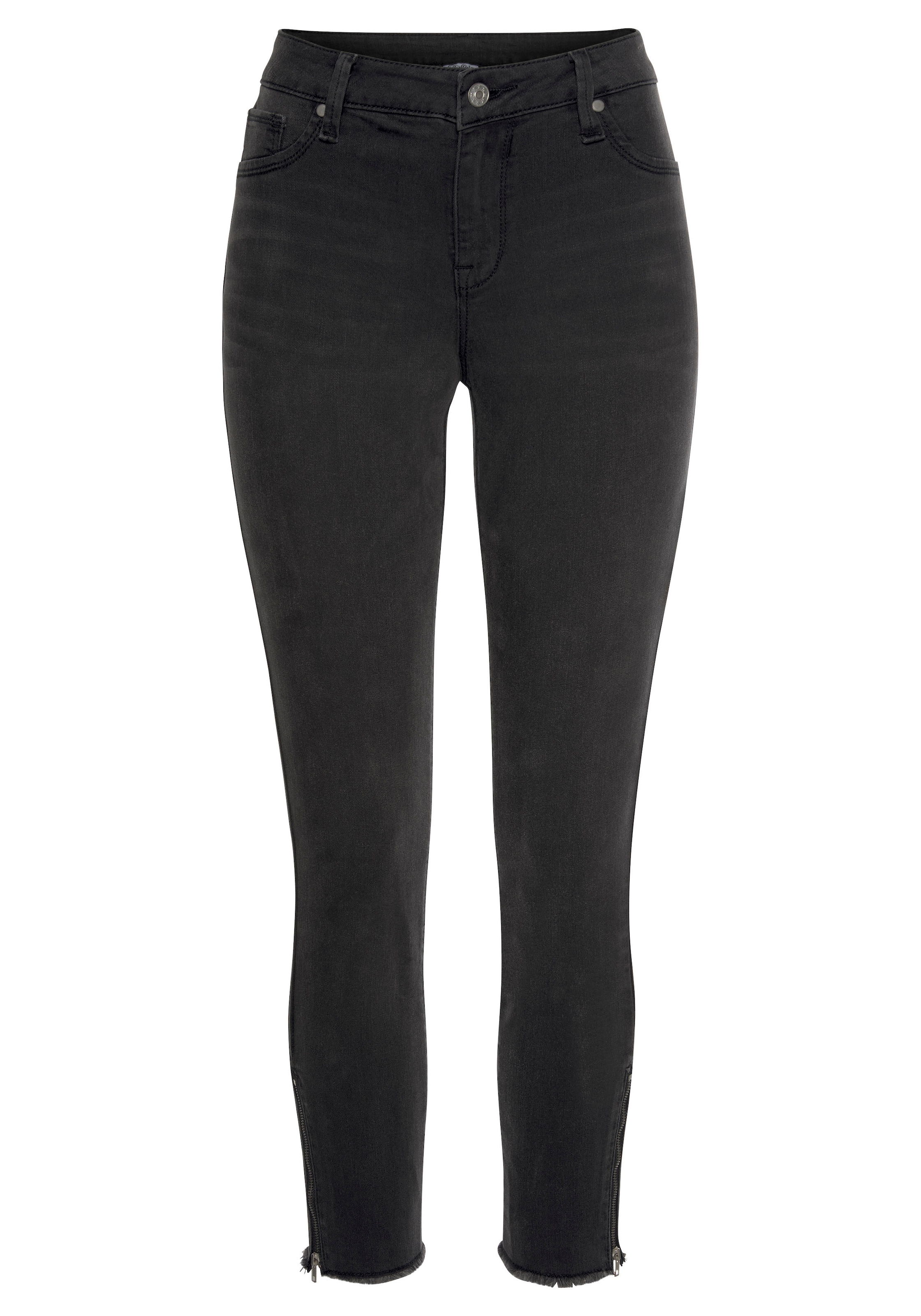 LASCANA Jeggings, mit Reissverschlüssen am Saum, Skinny, elastische Qualität, modisch