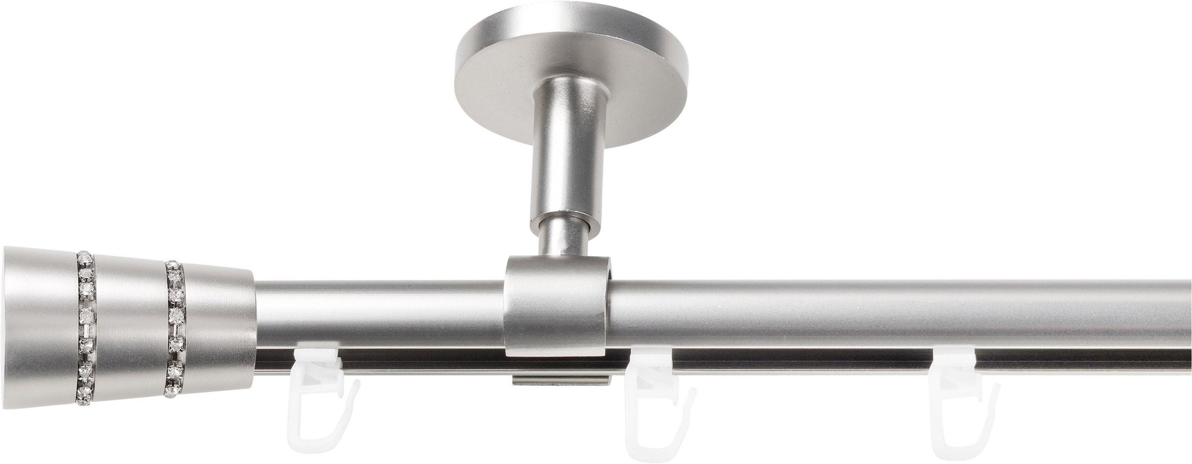 Image of SN DECO GROUP Gardinenstange "Gardinenstange Innenlauf Rennes Ø 19 mm, 1-läufig, Fixmass, verschraubt" Ø 19 mm Fixmass;kürzbar