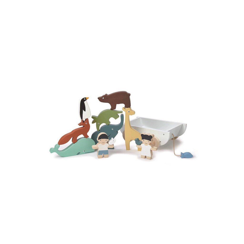 Tender Leaf Toys Lernspielzeug »Beschäftigungsspielzeug Boot mit Tieren«