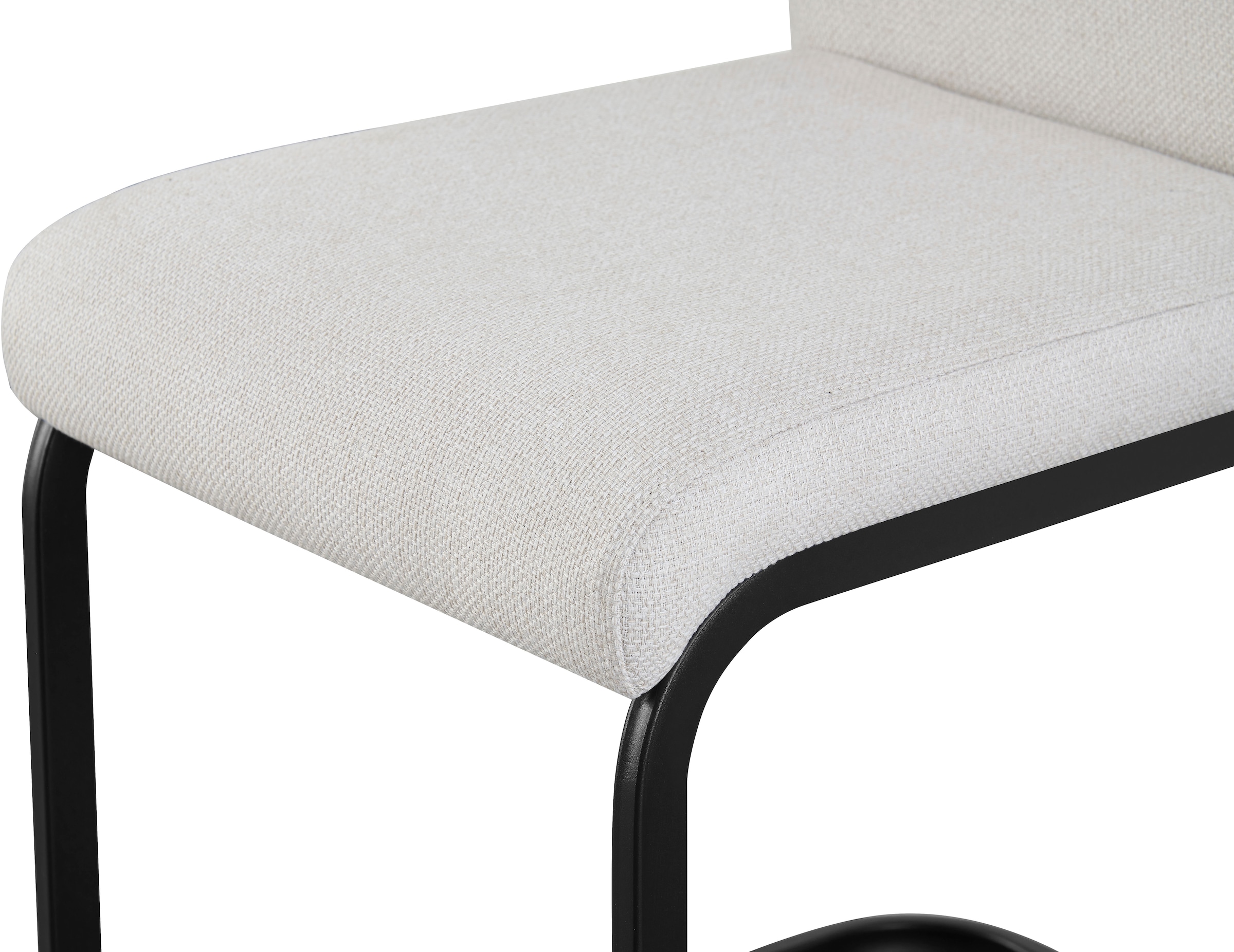 Home affaire Esszimmerstuhl »KANATA, 2er Set, mit Metallgestell in matt schwarz« (Set) 2 Stk.in verschiedenen Farben, Belsatbarkeit pro Stuhl 120 kg, mit Griffloch