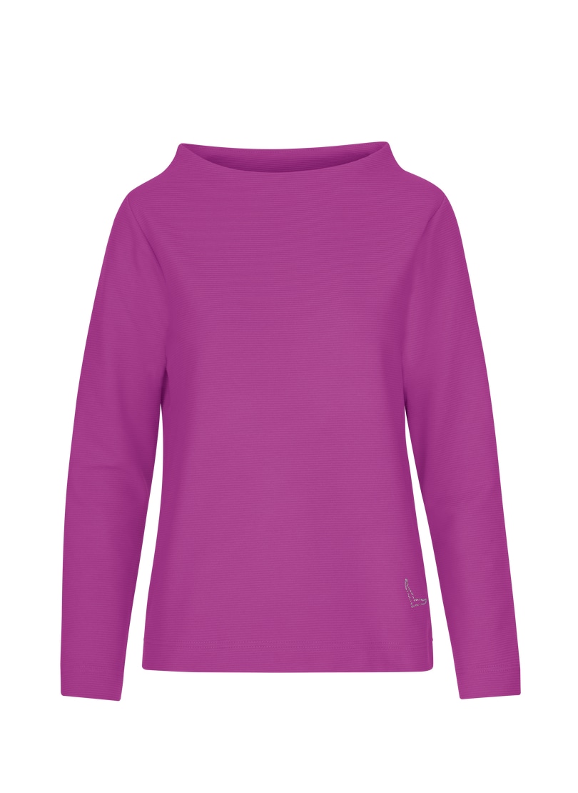 Trigema Sweatshirt »TRIGEMA Stehkragen Pullover mit Kristallsteinen«