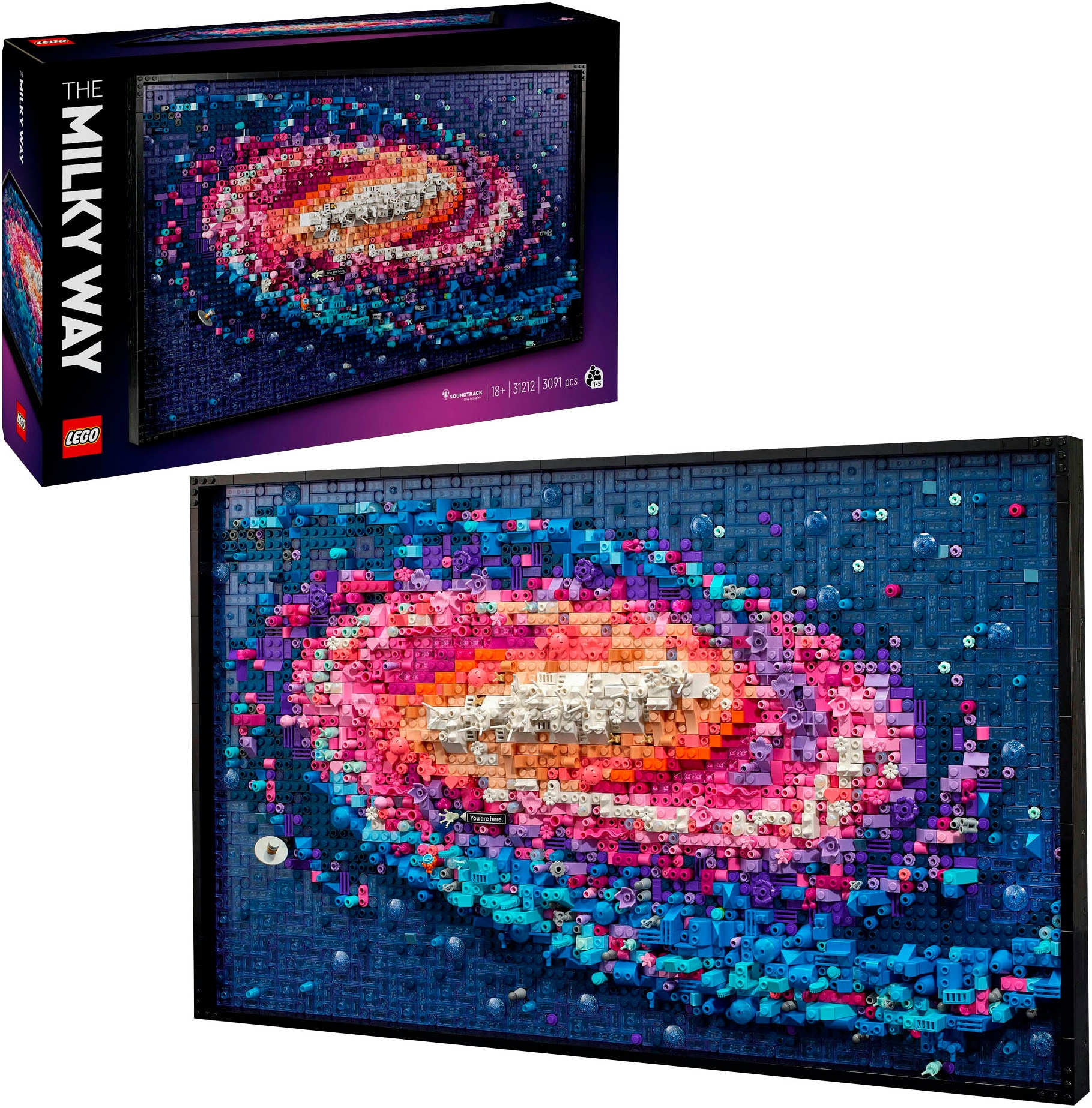 Image of LEGO Konstruktionsspielsteine "Die Milchstrassen-Galaxie (31212), LEGO ART" Made in Europe