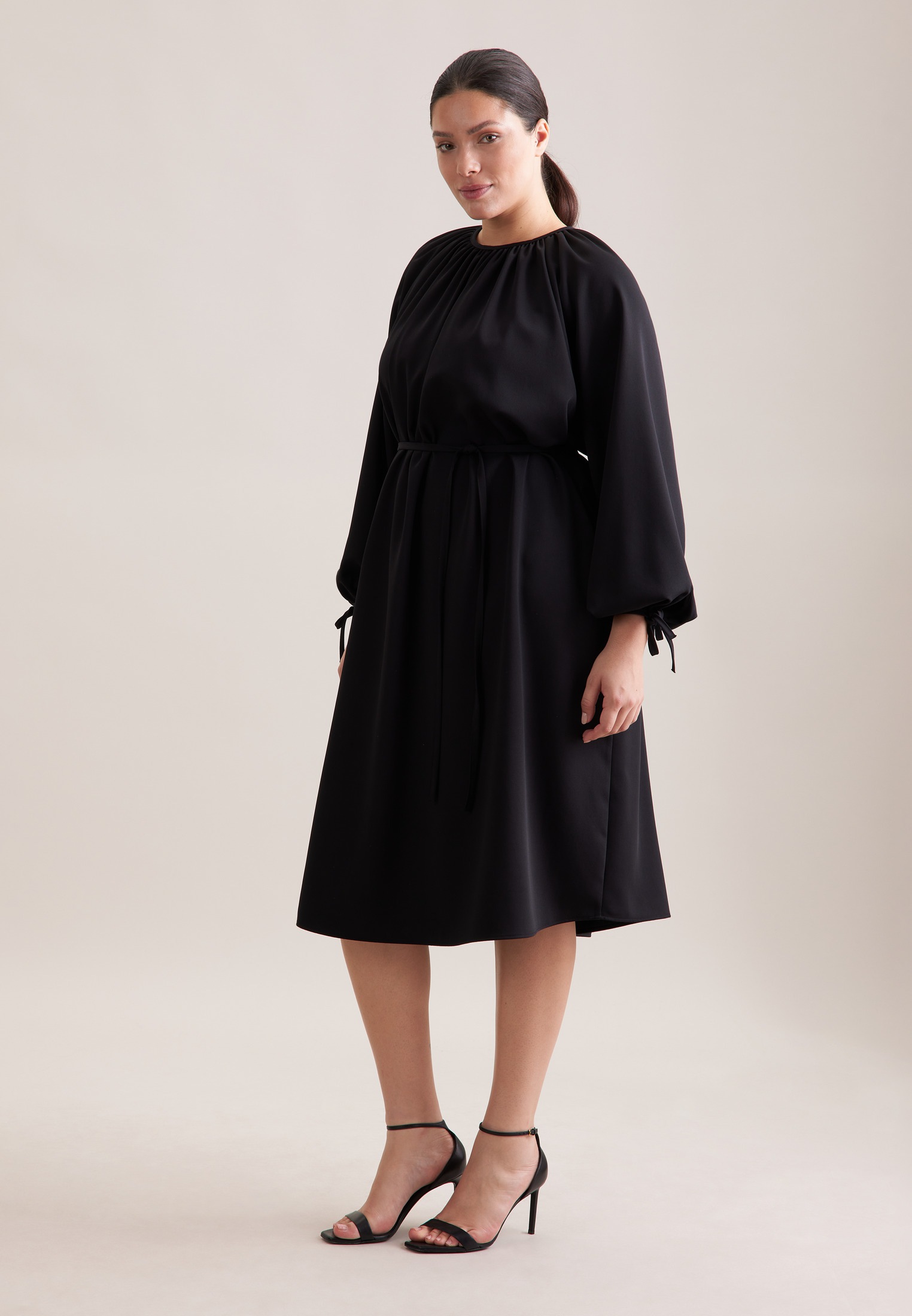 Image of seidensticker Sommerkleid "Schwarze Rose" 1/1 Rundhals Uni