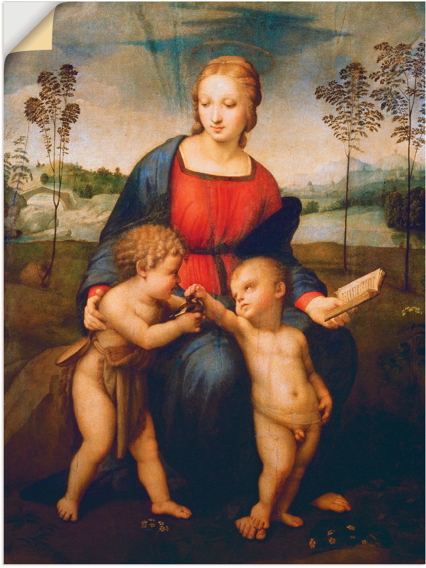 Image of Artland Wandbild »Die Madonna mit dem Kinde«, Gruppen & Familien, (1 St.), in vielen Grössen & Produktarten -Leinwandbild, Poster, Wandaufkleber / Wandtattoo auch für Badezimmer geeignet bei Ackermann Versand Schweiz