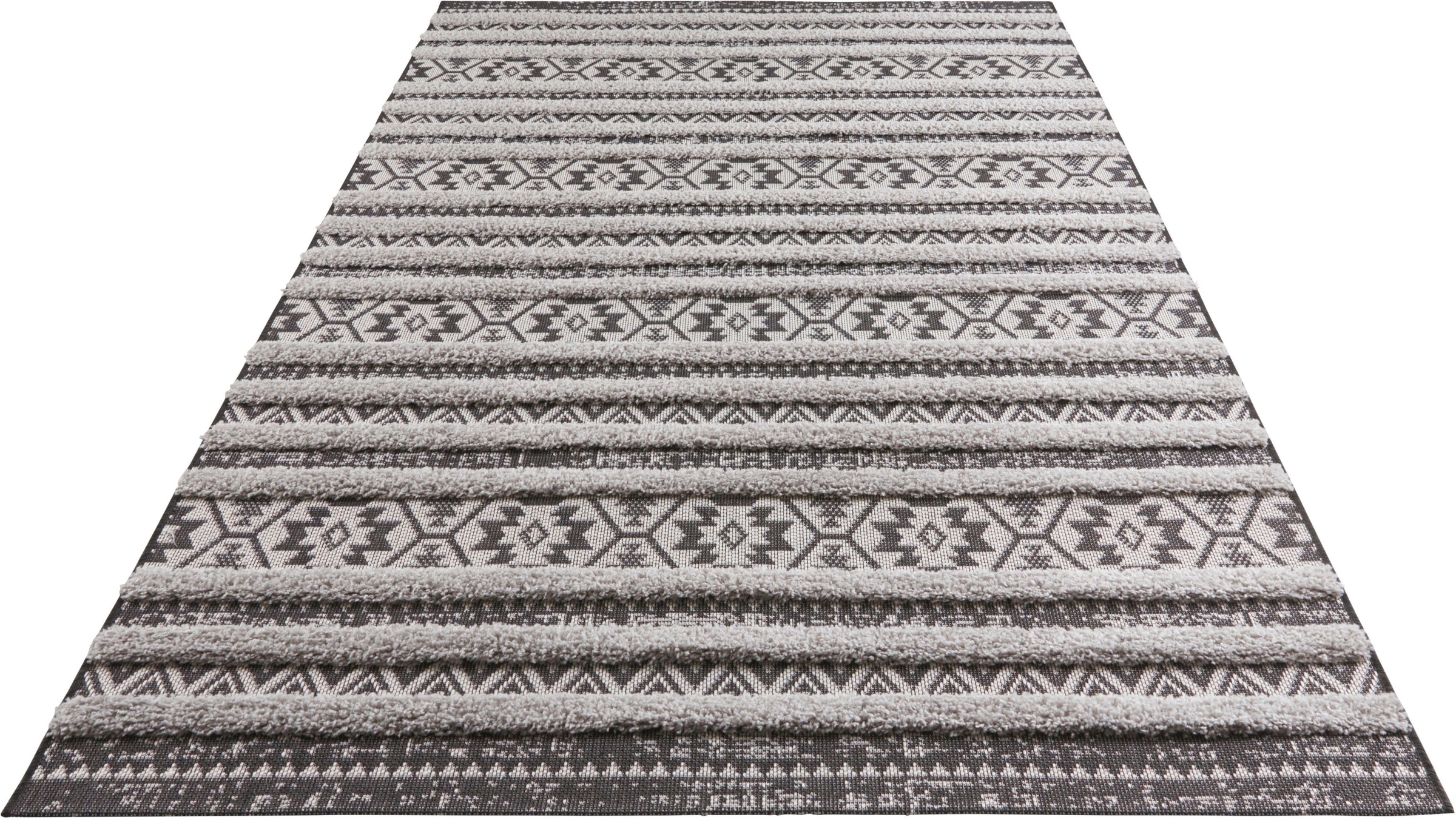 Image of MINT RUGS Teppich »Sebou«, rechteckig, 22 mm Höhe, In und Outdoor, Hoch-Tief Struktur, Orient Design, Vintage Look, Balkon, Terrasse, Garten, Wohnzimmer, Robust, Pflegeleicht bei Ackermann Versand Schweiz